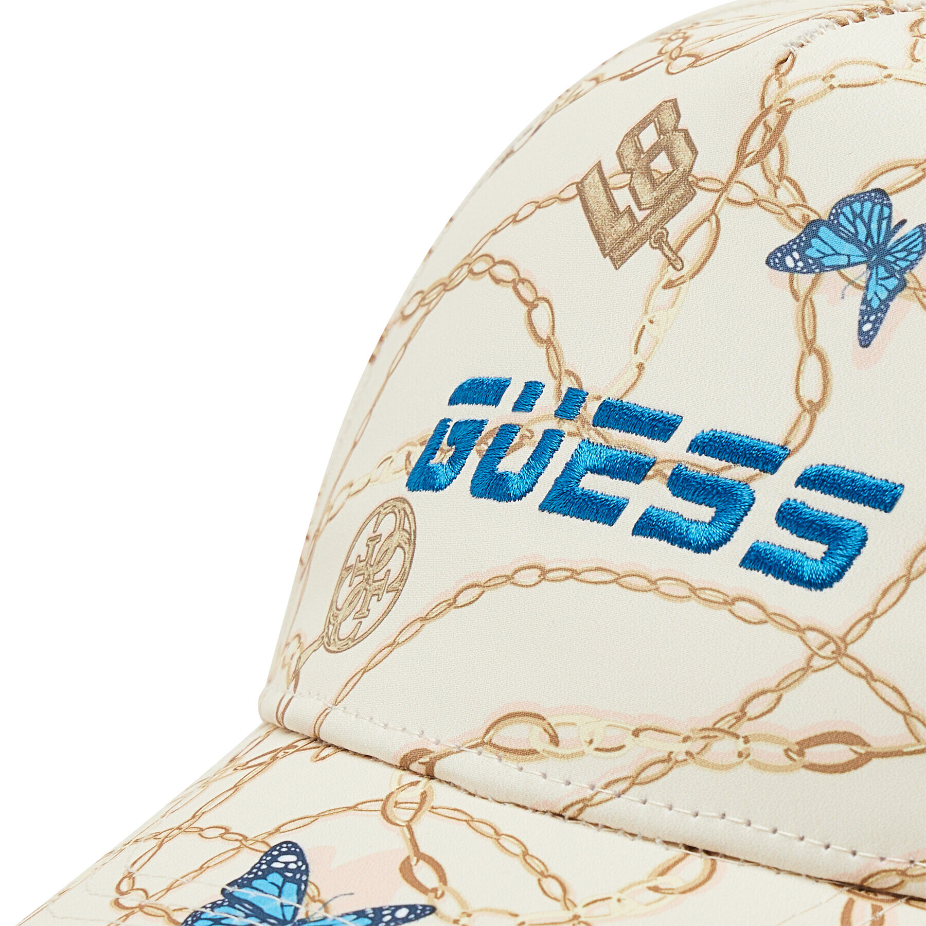 Guess Шапка с козирка Printed Cap V2GZ07 WO088 Бежов - Pepit.bg