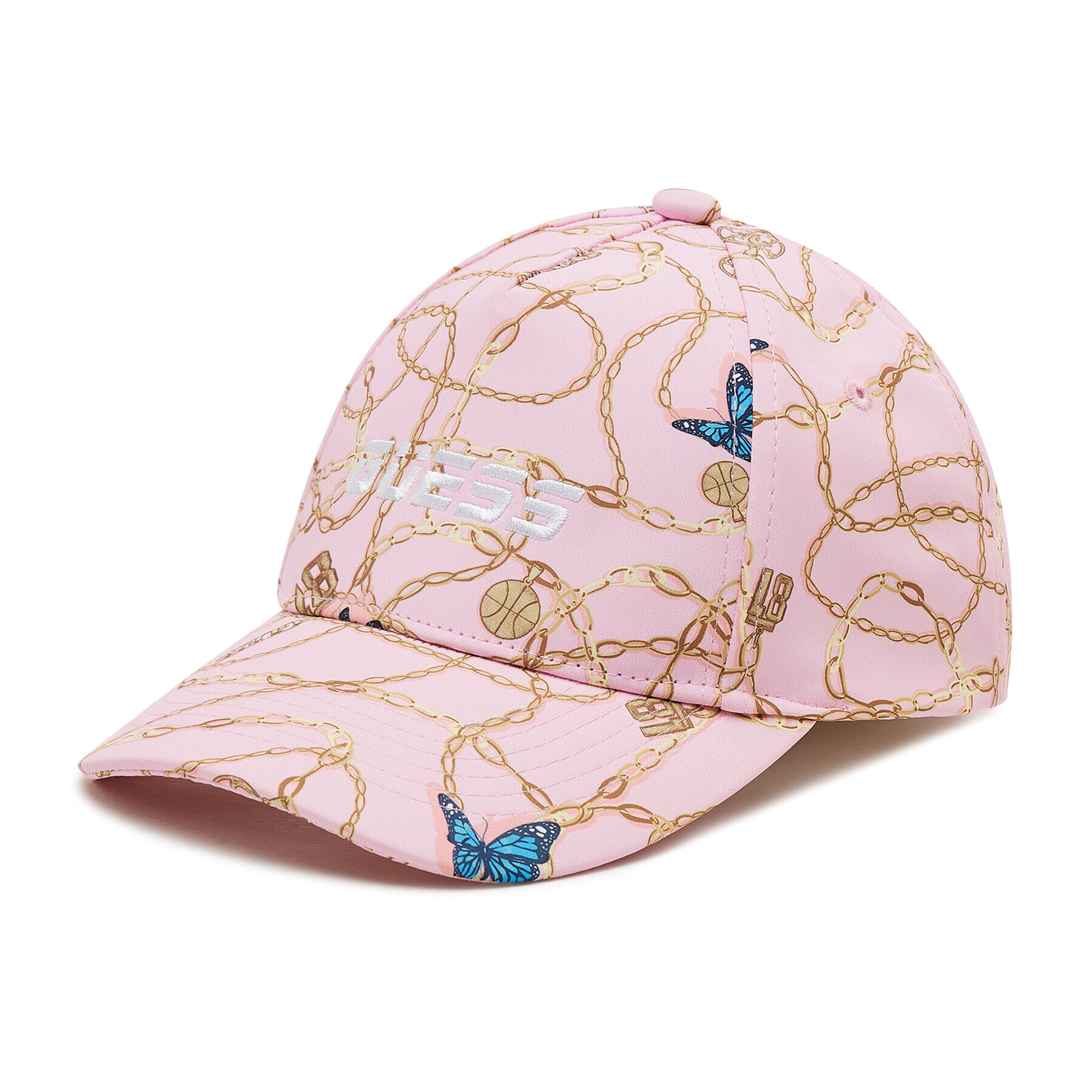 Guess Шапка с козирка Printed Cap V2GZ07 WO088 Розов - Pepit.bg