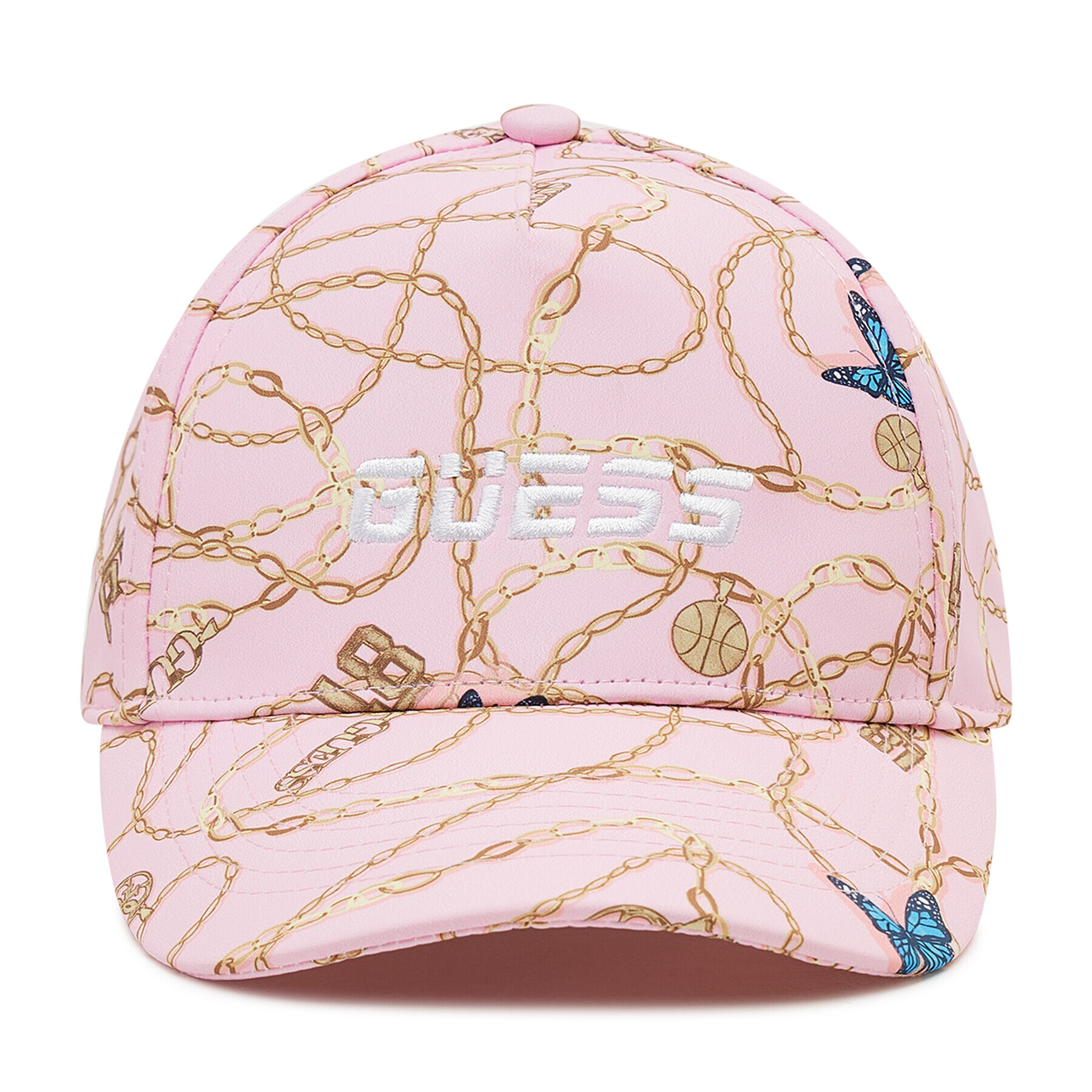 Guess Шапка с козирка Printed Cap V2GZ07 WO088 Розов - Pepit.bg