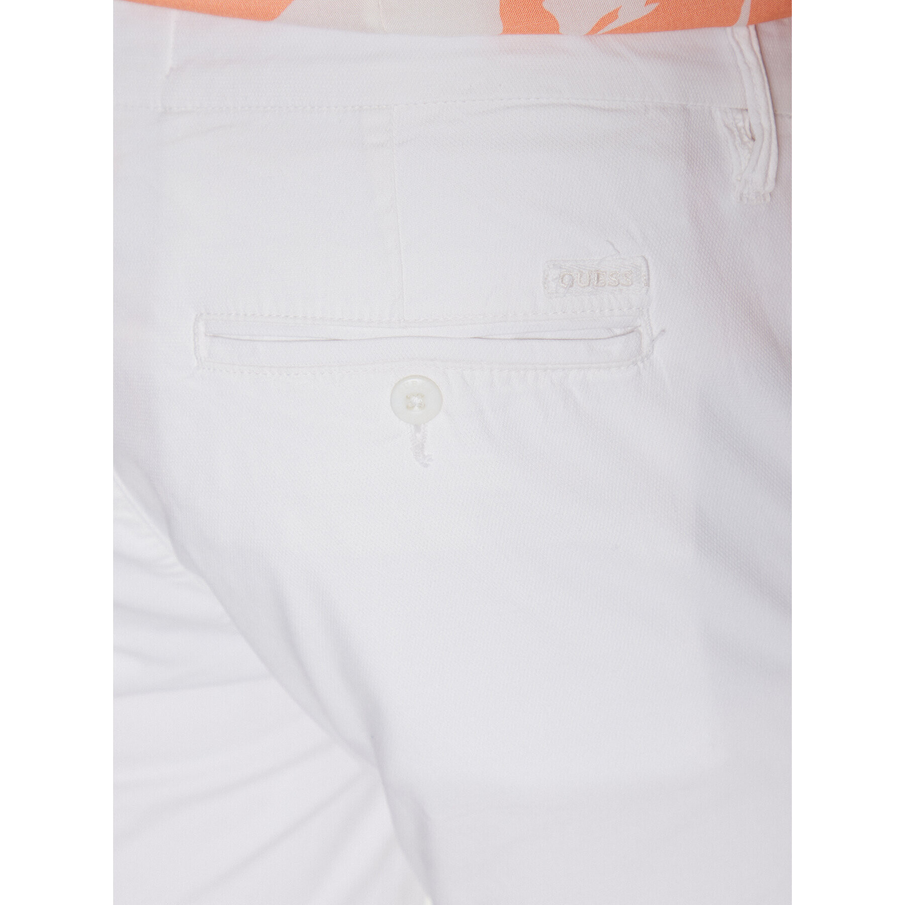 Guess Шорти от плат Daniel M3GD05 WFBW3 Бял Skinny Fit - Pepit.bg