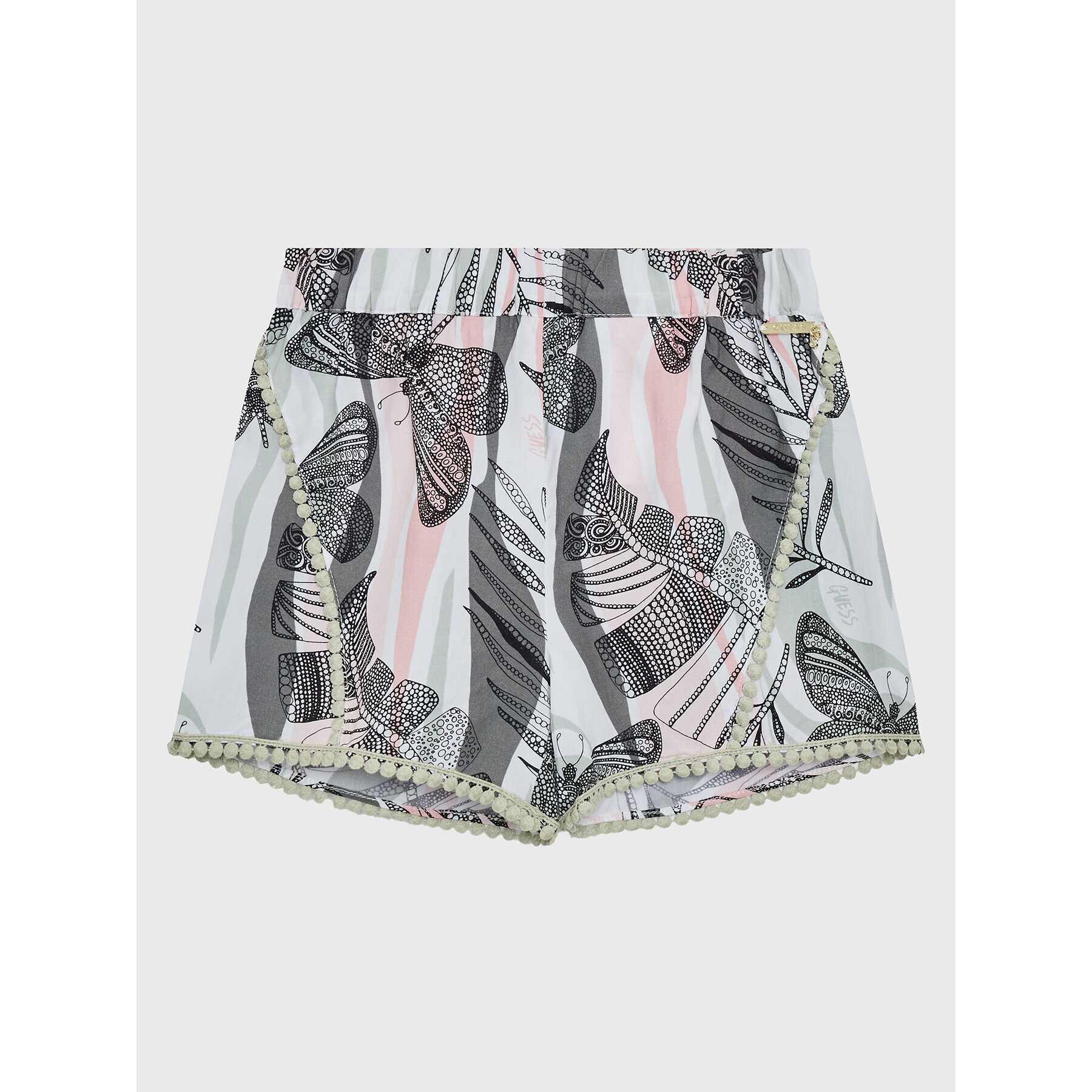 Guess Шорти от плат J3GD05 WFBN0 Зелен Relaxed Fit - Pepit.bg