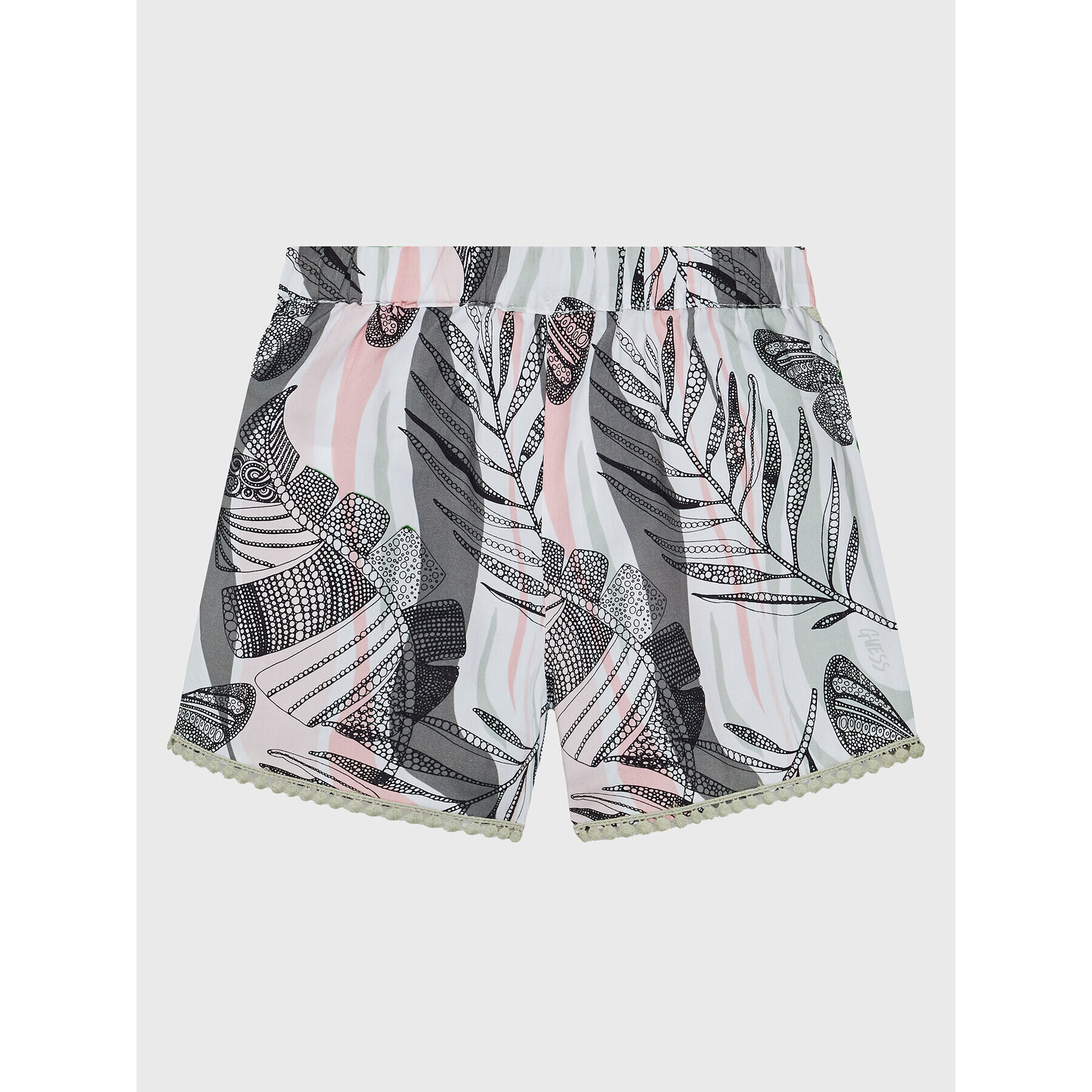 Guess Шорти от плат J3GD05 WFBN0 Зелен Relaxed Fit - Pepit.bg