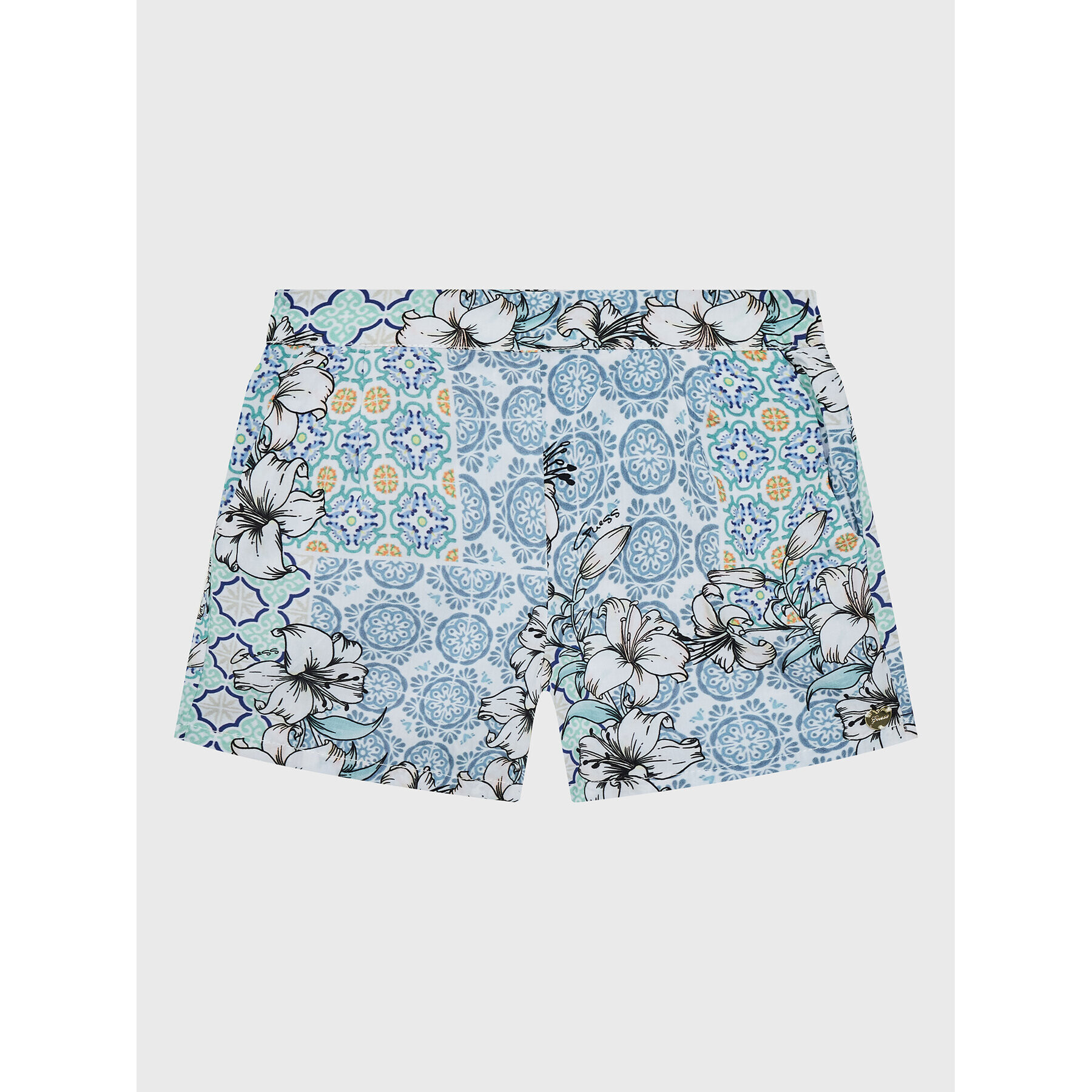 Guess Шорти от плат K3GD06 WFBN0 Син Relaxed Fit - Pepit.bg