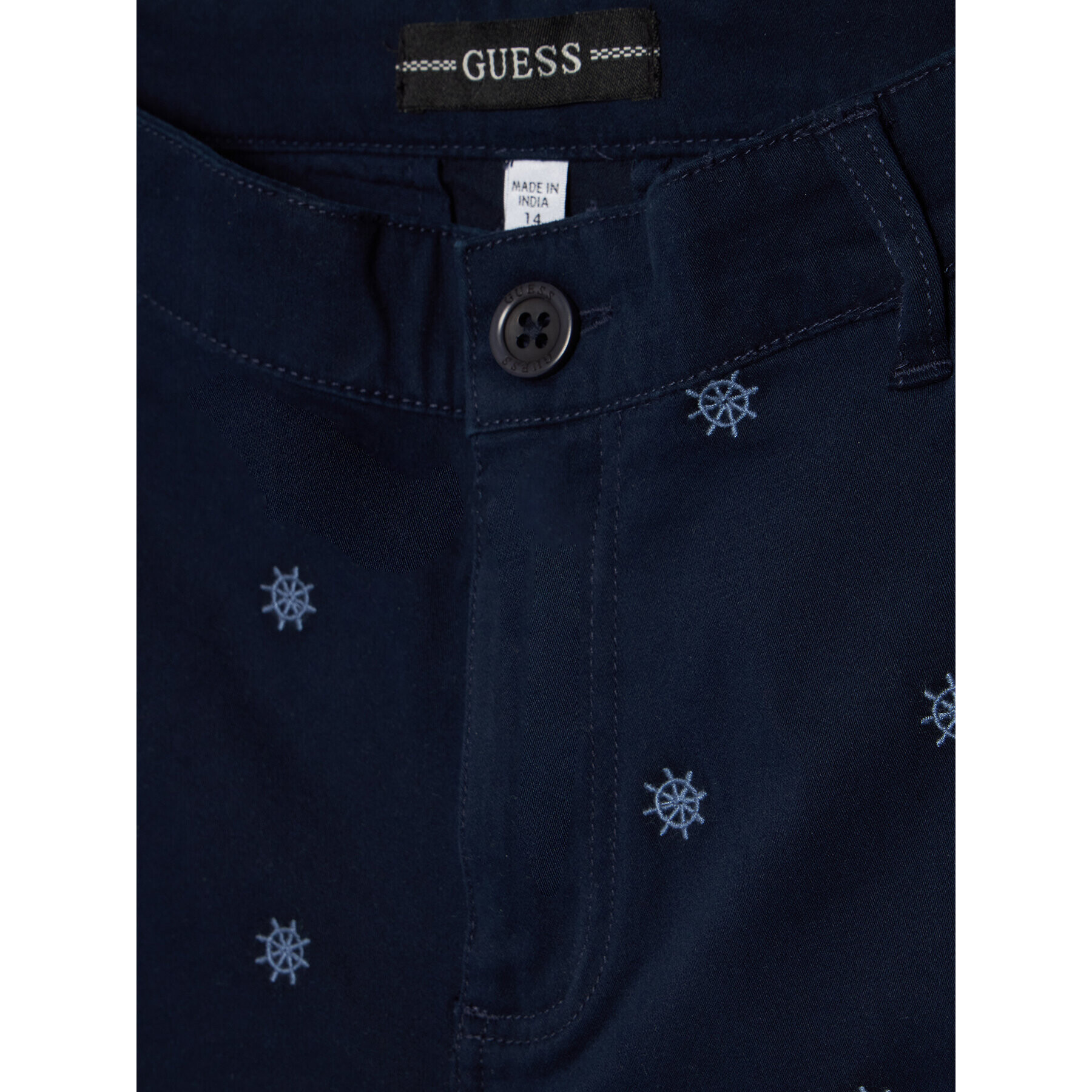 Guess Шорти от плат L2GD19 WEHD0 Тъмносин Regular Fit - Pepit.bg