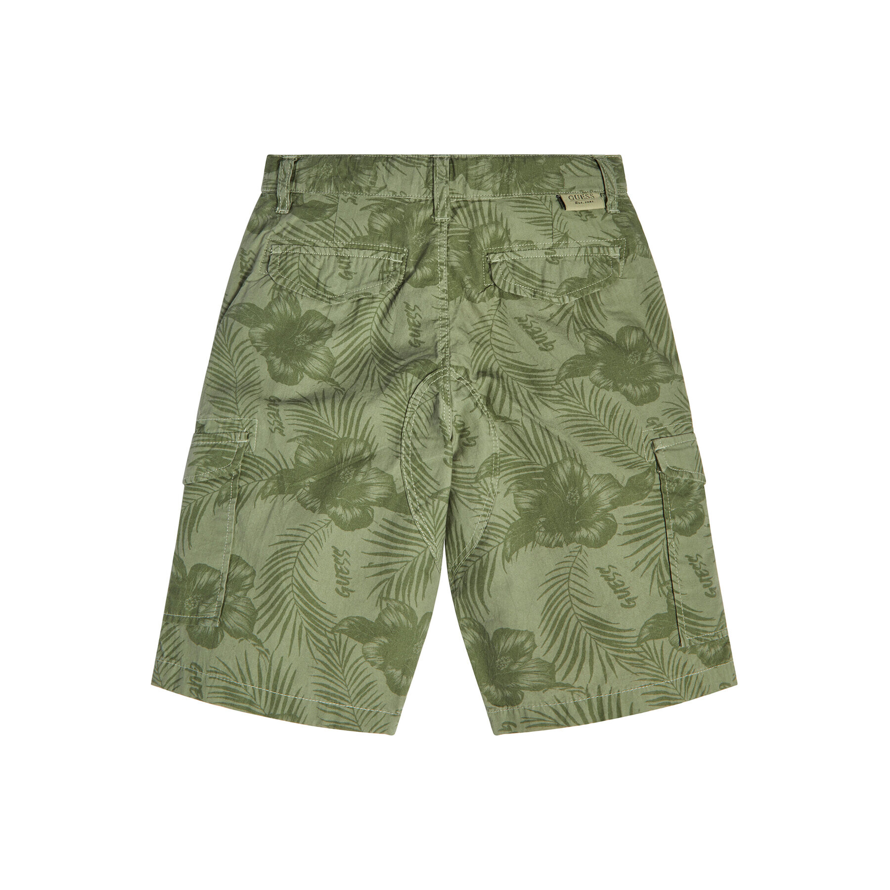 Guess Шорти от плат L3GD12 WFCB0 Зелен Regular Fit - Pepit.bg