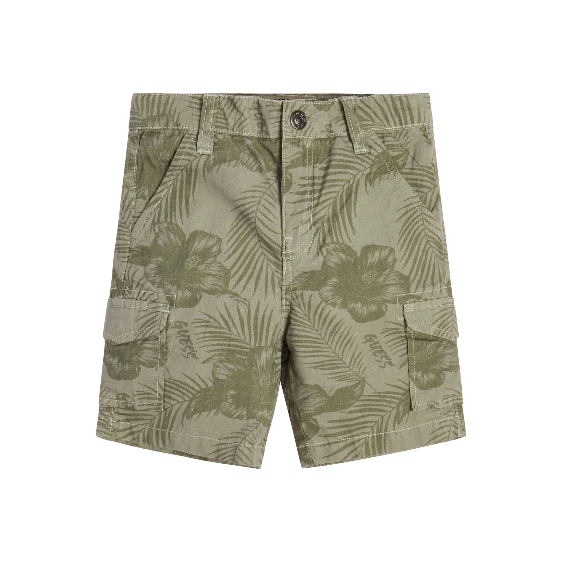 Guess Шорти от плат N3GD12 WFCB0 Зелен Regular Fit - Pepit.bg