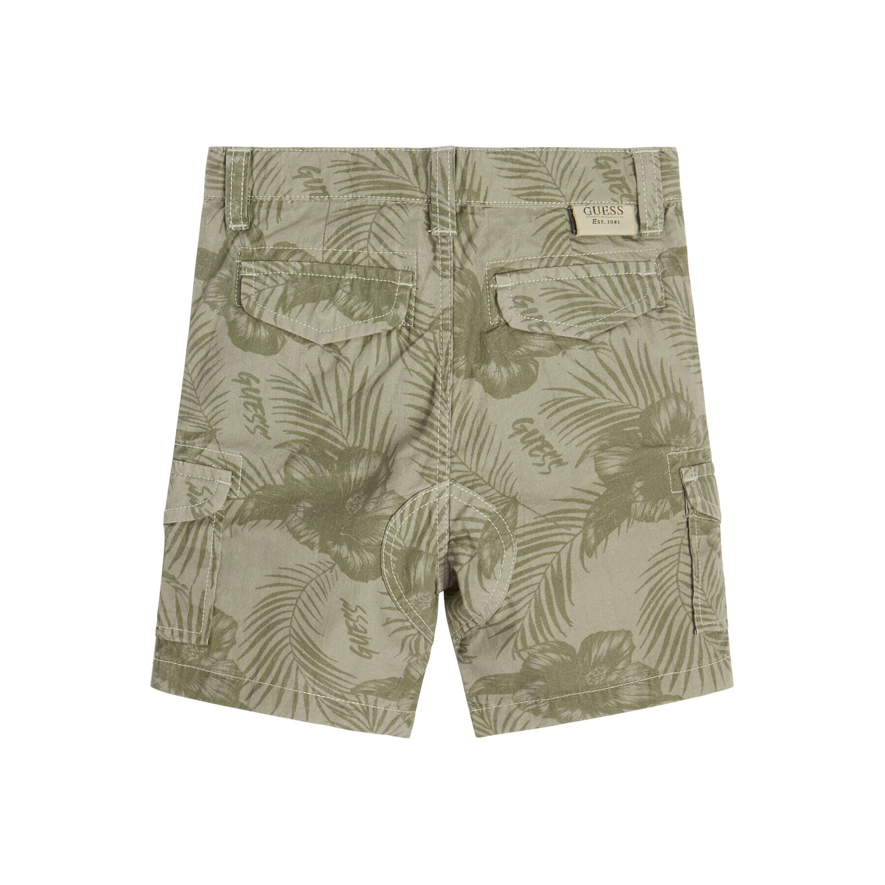 Guess Шорти от плат N3GD12 WFCB0 Зелен Regular Fit - Pepit.bg