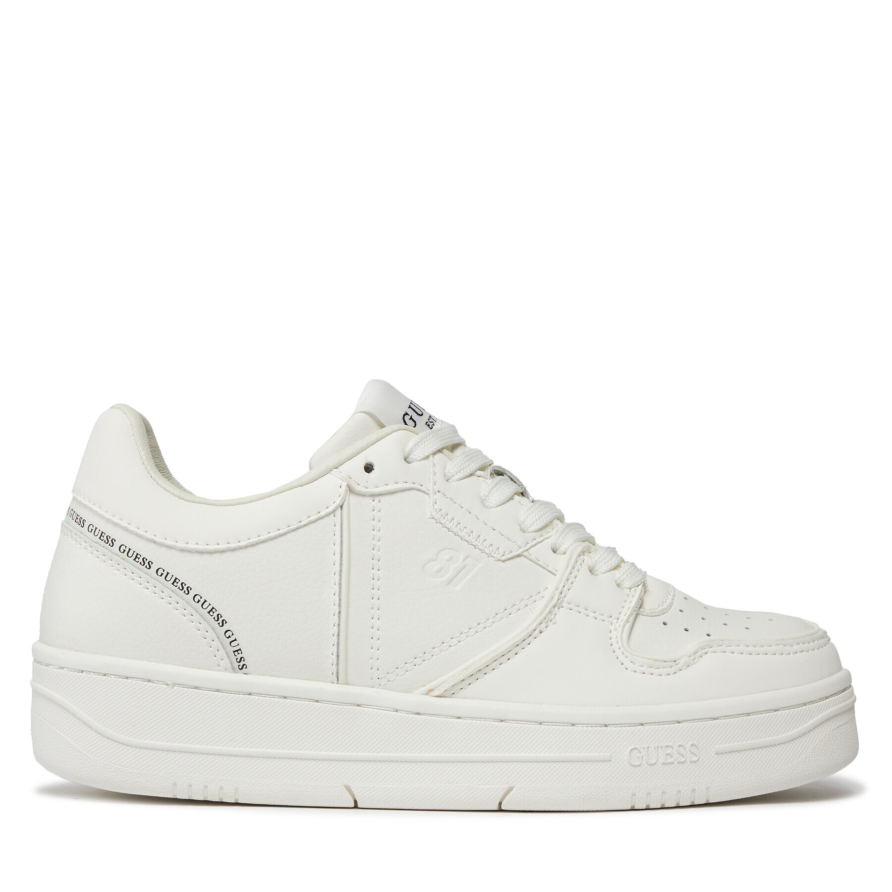 Guess Сникърси Ancie FLPANC LAC12 Бял - Pepit.bg