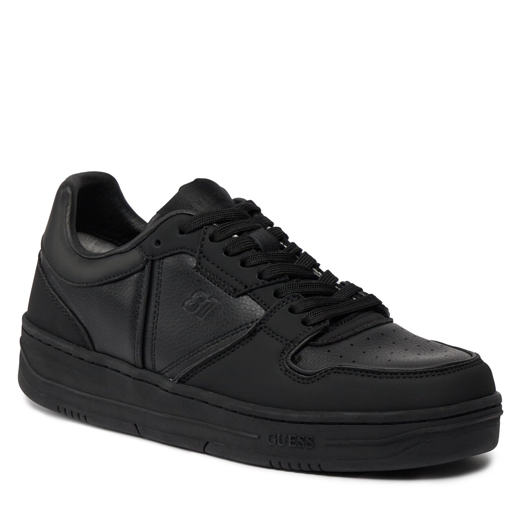 Guess Сникърси Ancona Low FMPANC ELE12 Черен - Pepit.bg