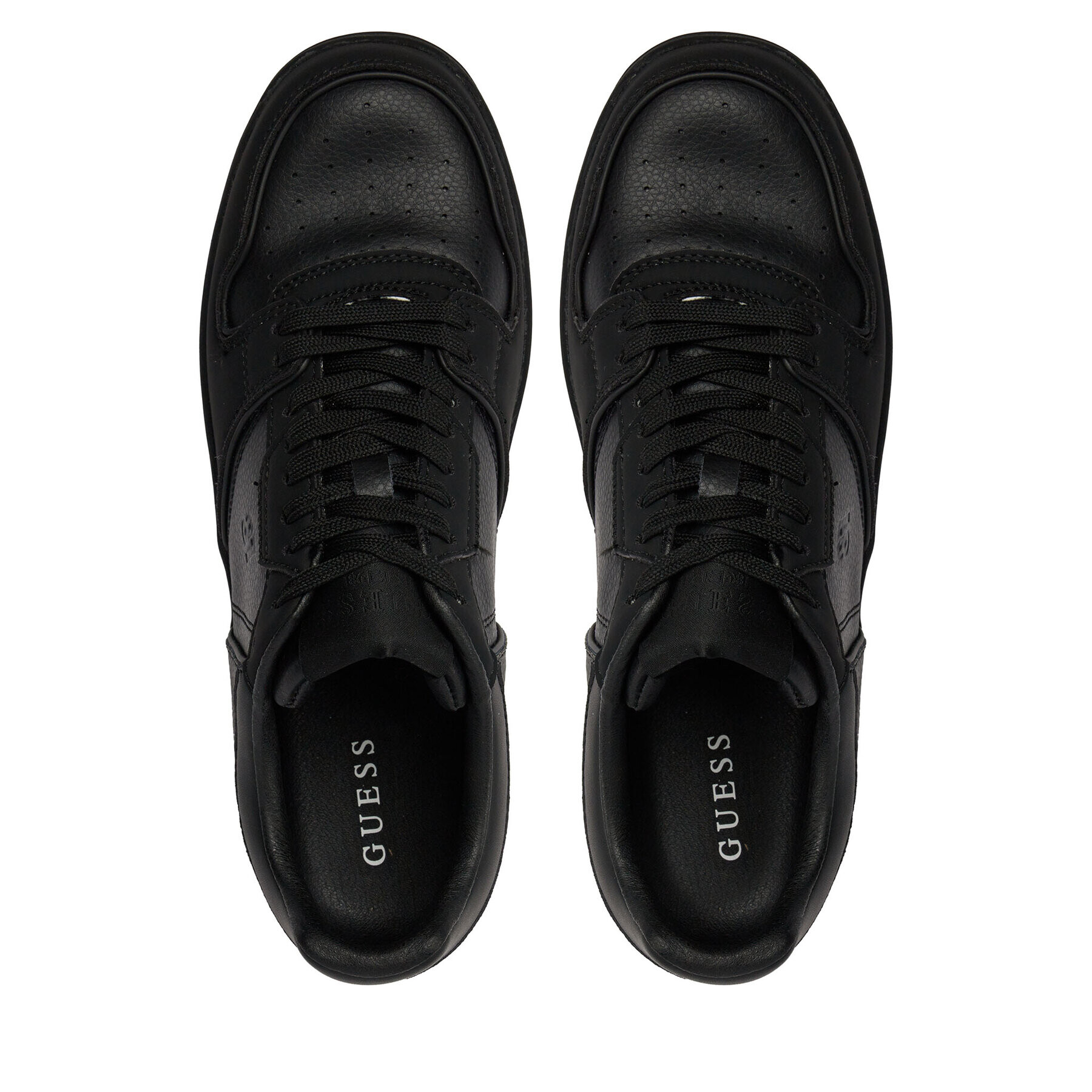 Guess Сникърси Ancona Low FMPANC ELE12 Черен - Pepit.bg