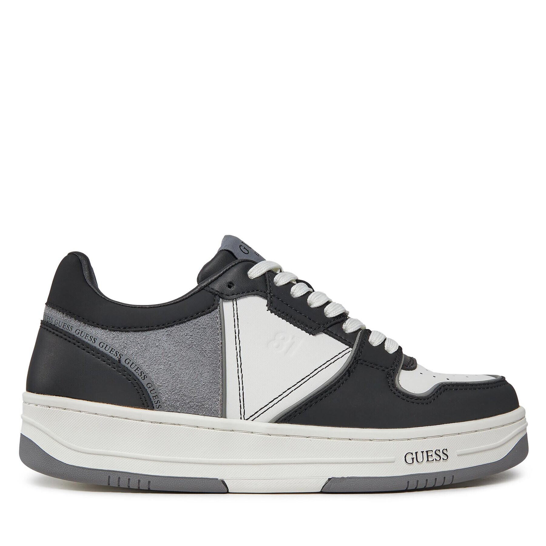 Guess Сникърси Ancona Low FMPANC ESU12 Черен - Pepit.bg