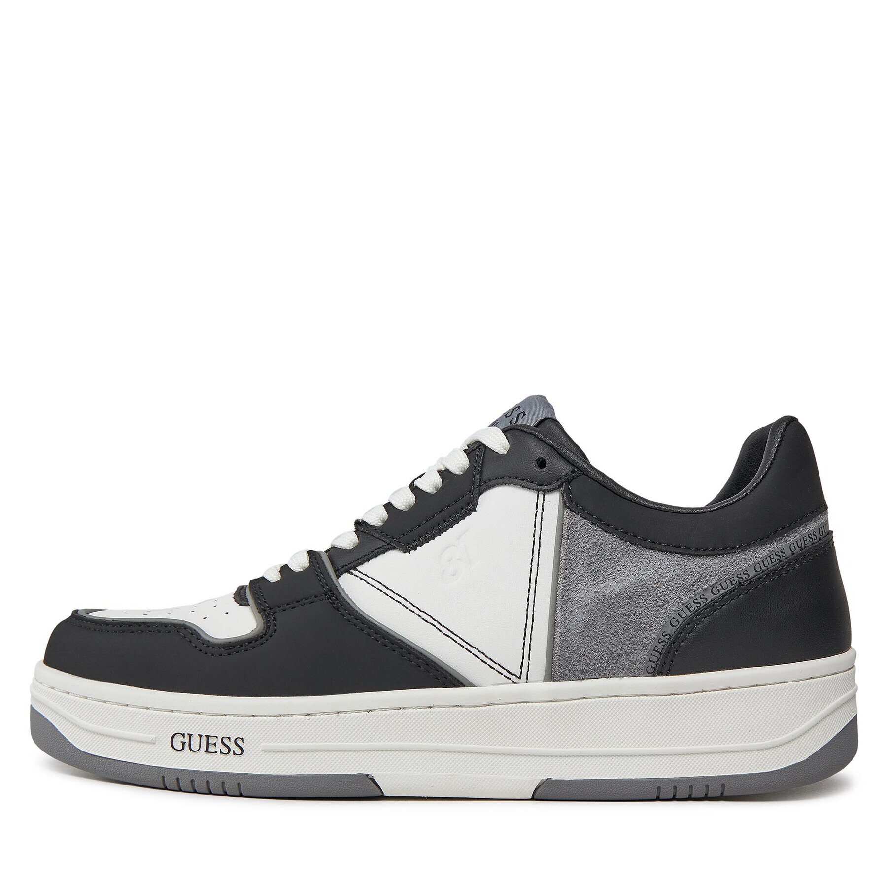 Guess Сникърси Ancona Low FMPANC ESU12 Черен - Pepit.bg
