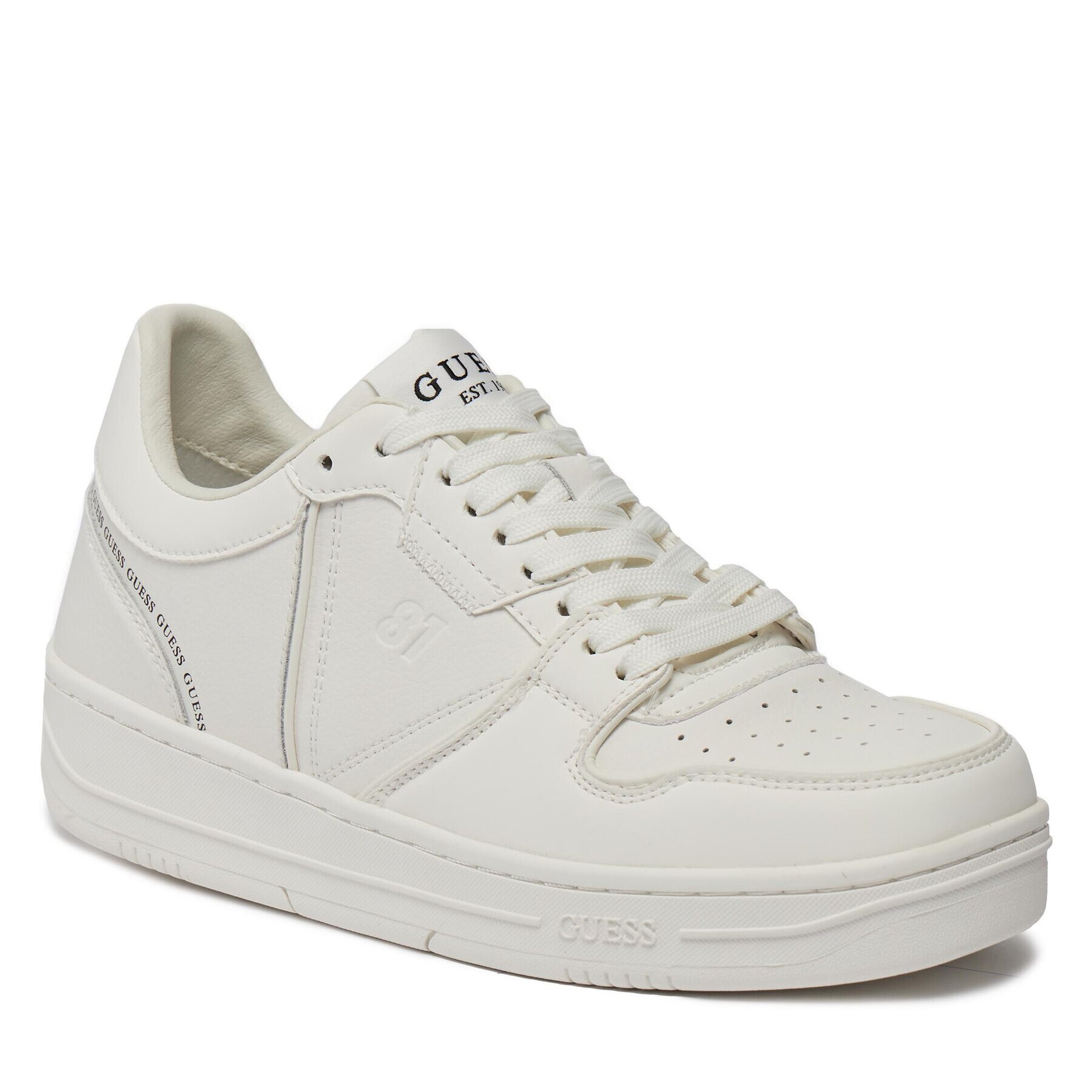 Guess Сникърси Ancona Low FMPANC LAC12 Бял - Pepit.bg