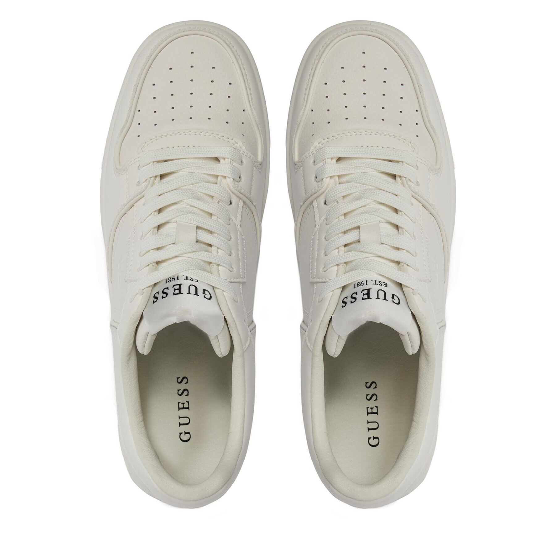 Guess Сникърси Ancona Low FMPANC LAC12 Бял - Pepit.bg