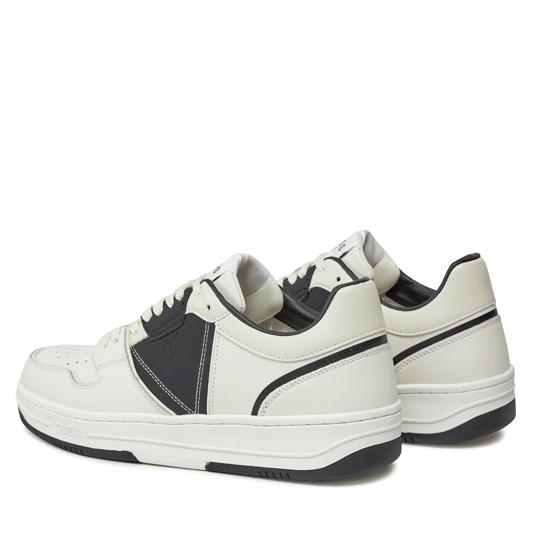 Guess Сникърси Ancona Low FMPANC LEA12 Бял - Pepit.bg