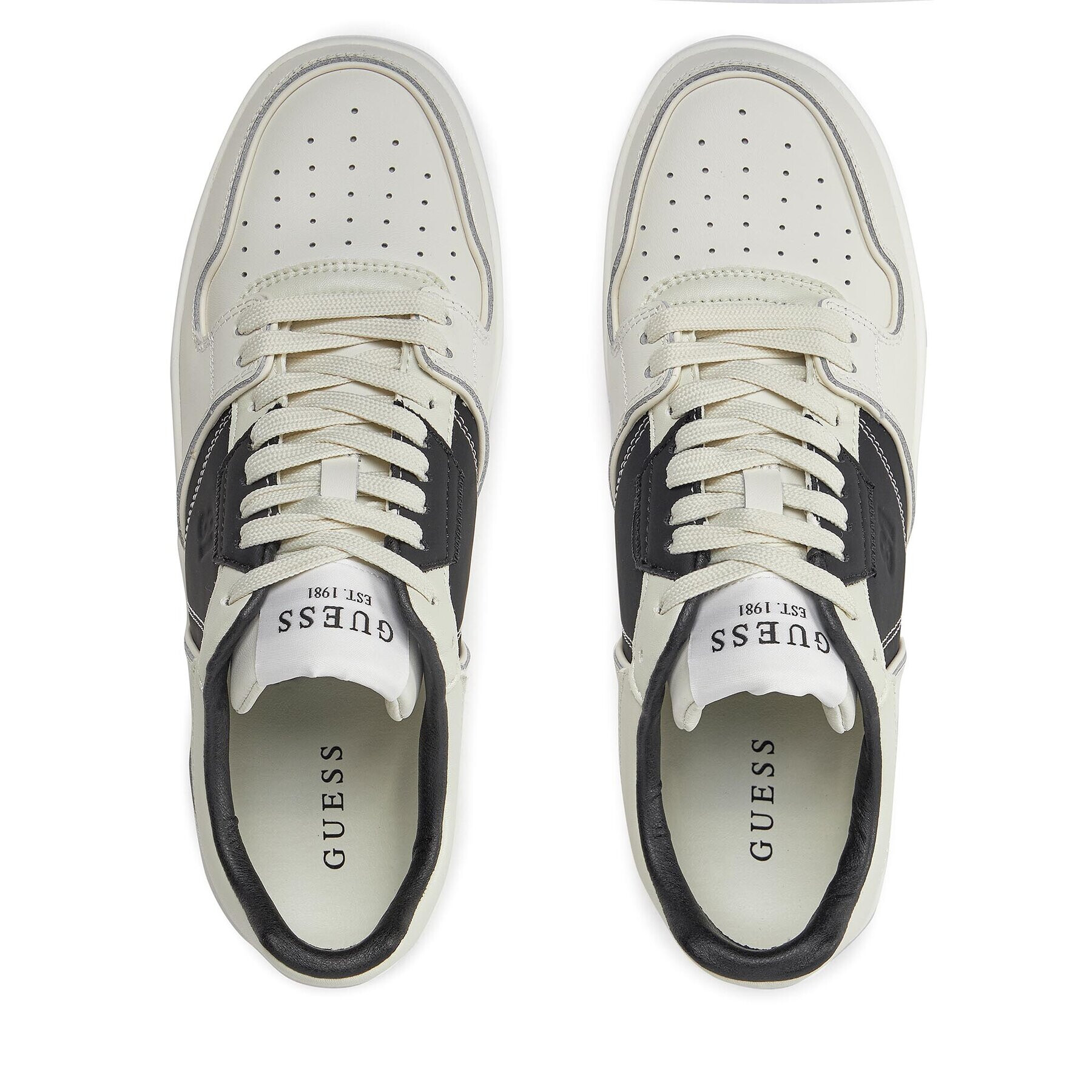 Guess Сникърси Ancona Low FMPANC LEA12 Бял - Pepit.bg