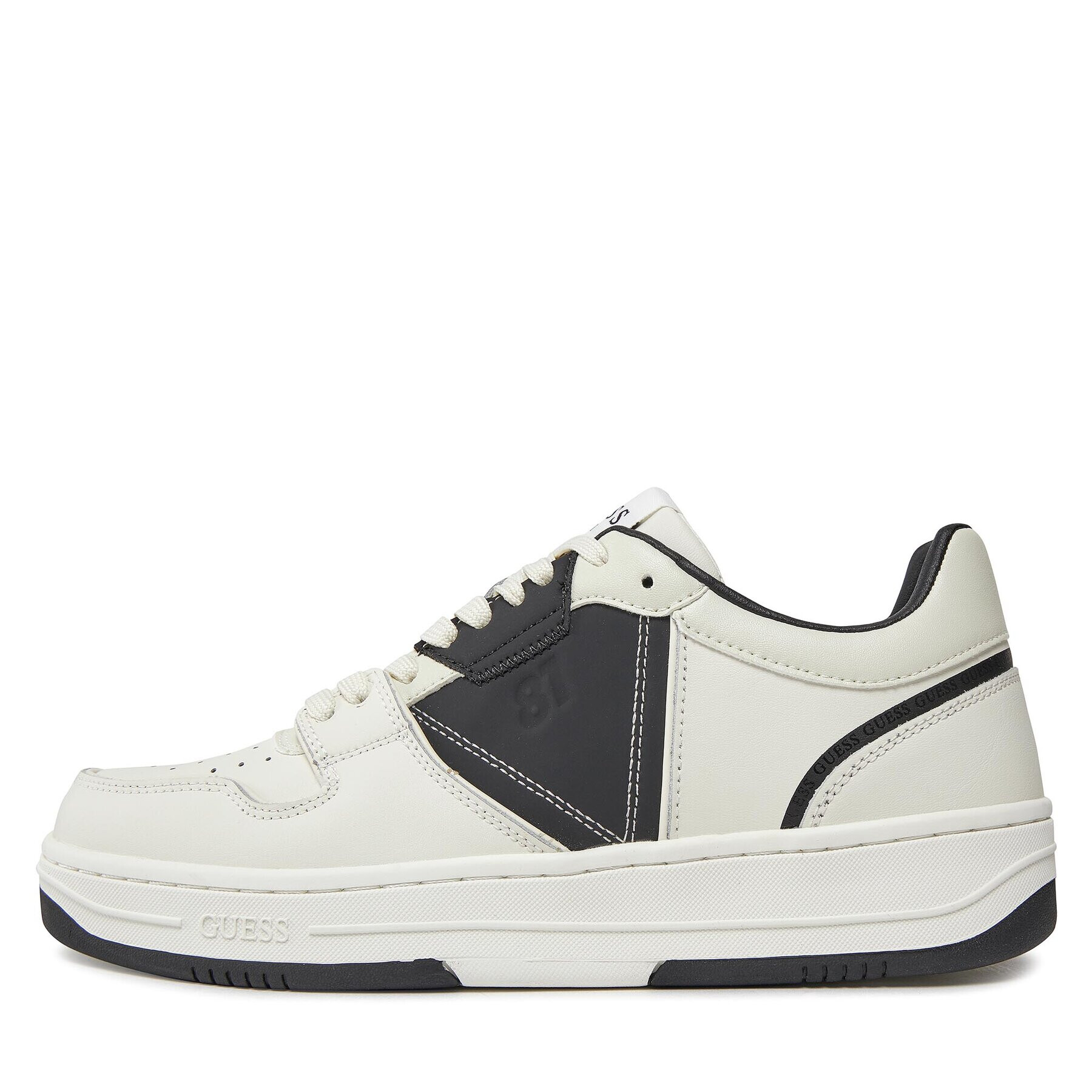 Guess Сникърси Ancona Low FMPANC LEA12 Бял - Pepit.bg