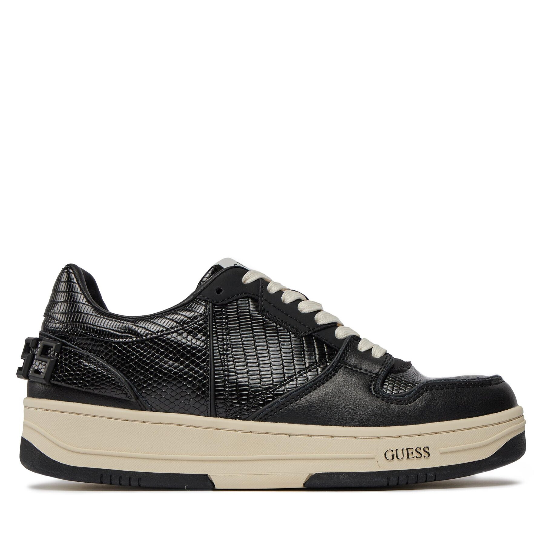 Guess Сникърси Ancona Low FMPANC PAL12 Черен - Pepit.bg