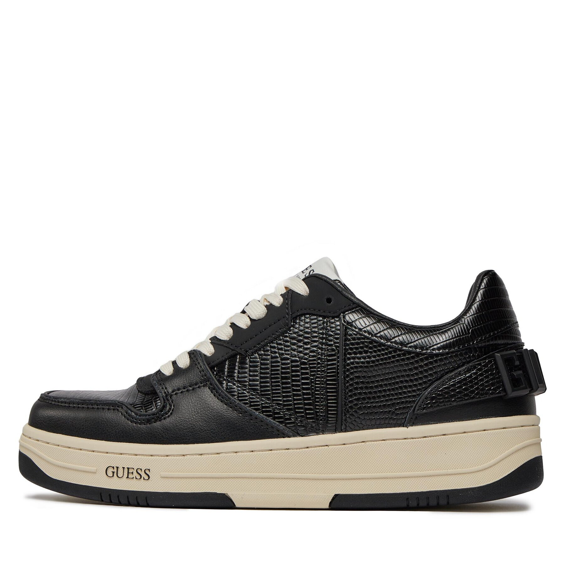 Guess Сникърси Ancona Low FMPANC PAL12 Черен - Pepit.bg