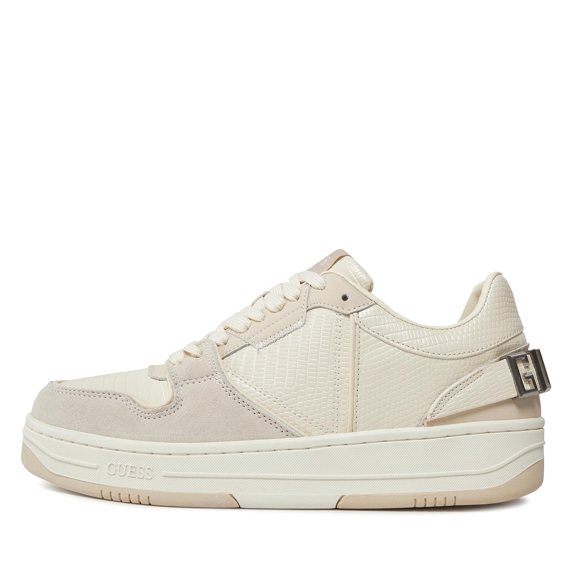 Guess Сникърси Ancona Low FMPANC PEL12 Екрю - Pepit.bg