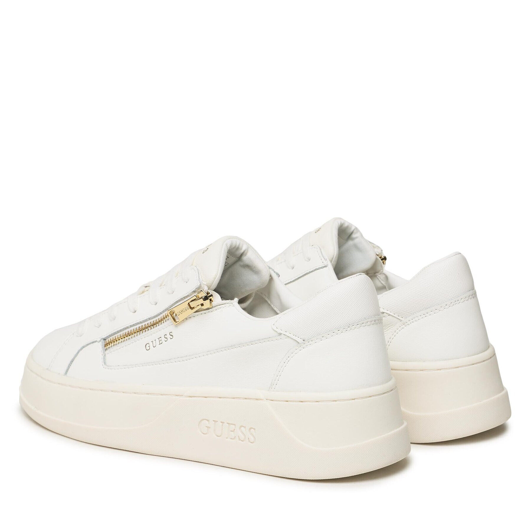 Guess Сникърси Avellino Zip FM7CAZ LEA12 Бял - Pepit.bg