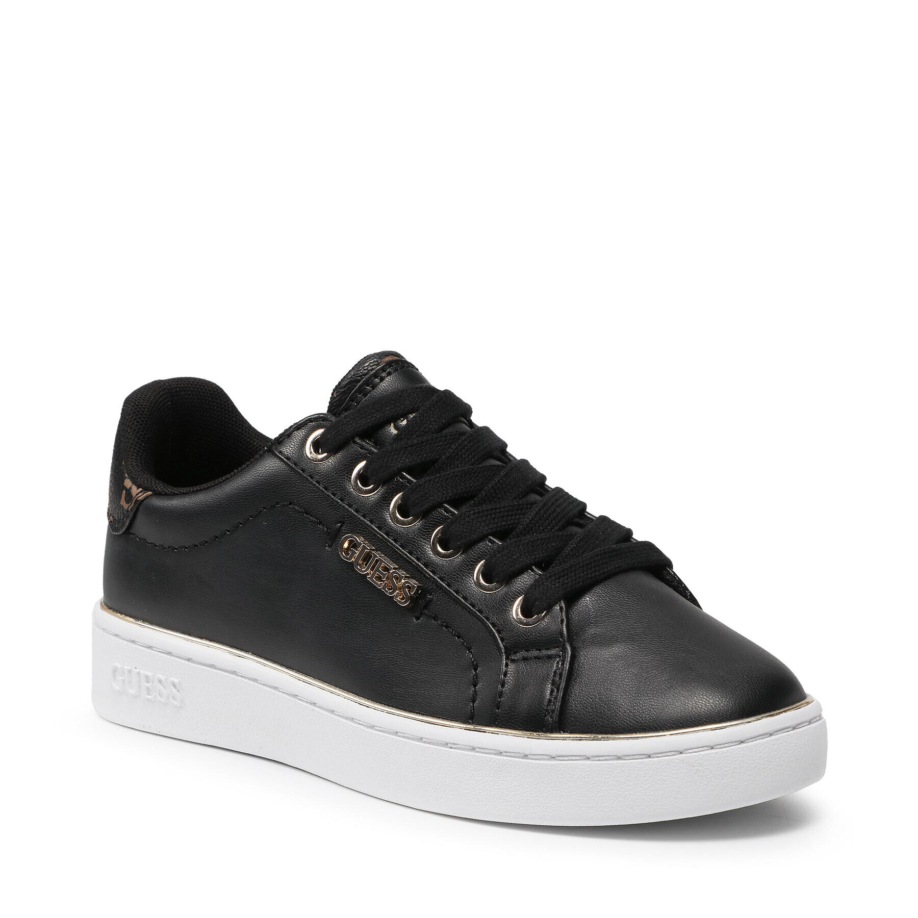 Guess Сникърси Beckie FL7BKI ELE12 Черен - Pepit.bg