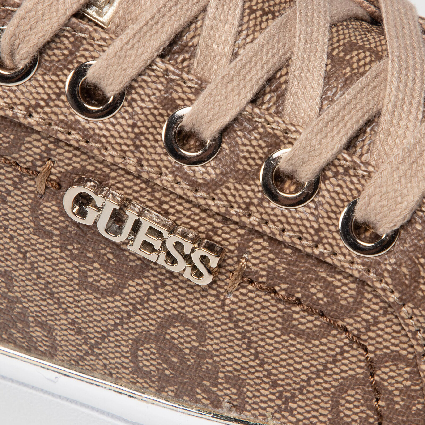 Guess Сникърси Beckie FL7BKI FAL12 Кафяв - Pepit.bg