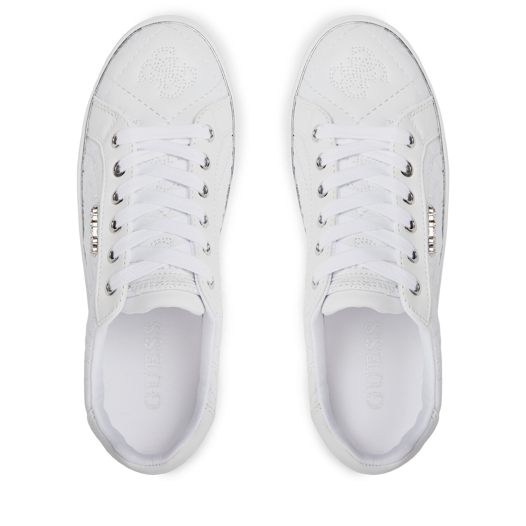 Guess Сникърси Beckie10 FLPB10 FAL12 Бял - Pepit.bg