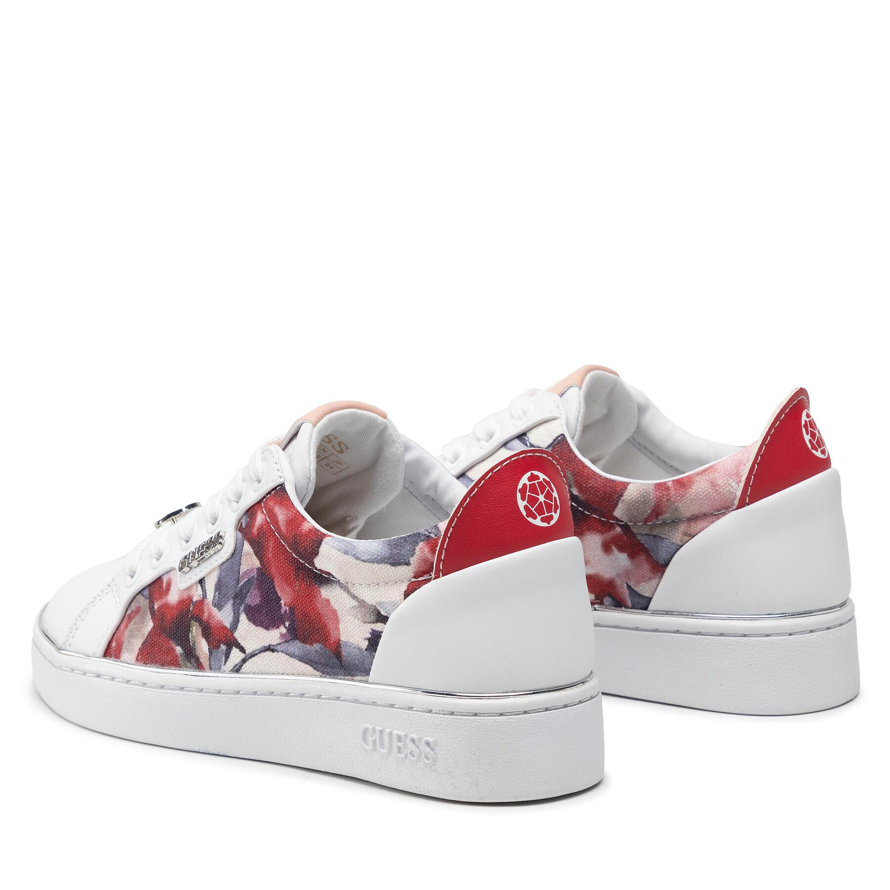 Guess Сникърси Betea3 FL5BT3 PEL12 Бял - Pepit.bg