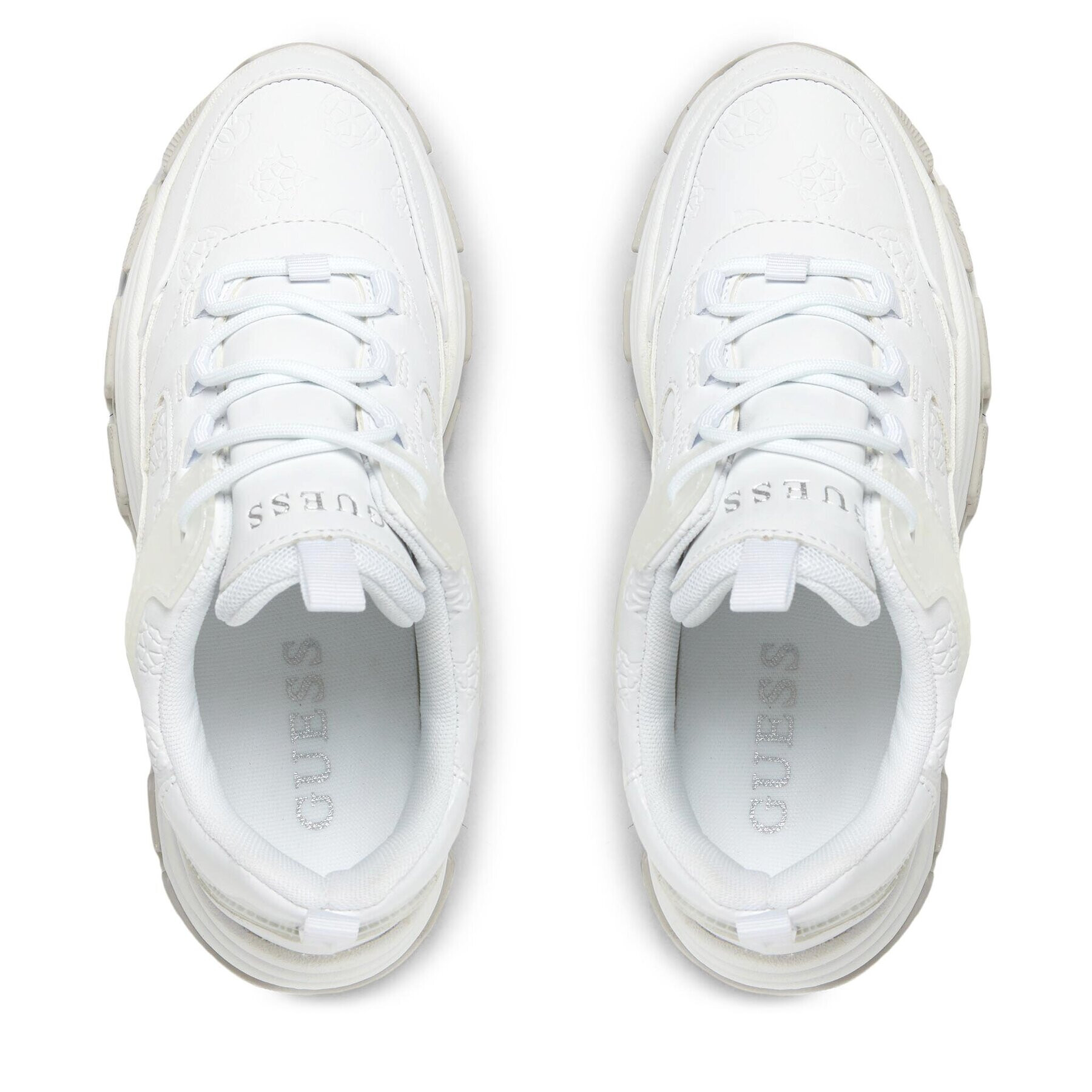 Guess Сникърси Bisun FL8BIU FAL12 Бял - Pepit.bg