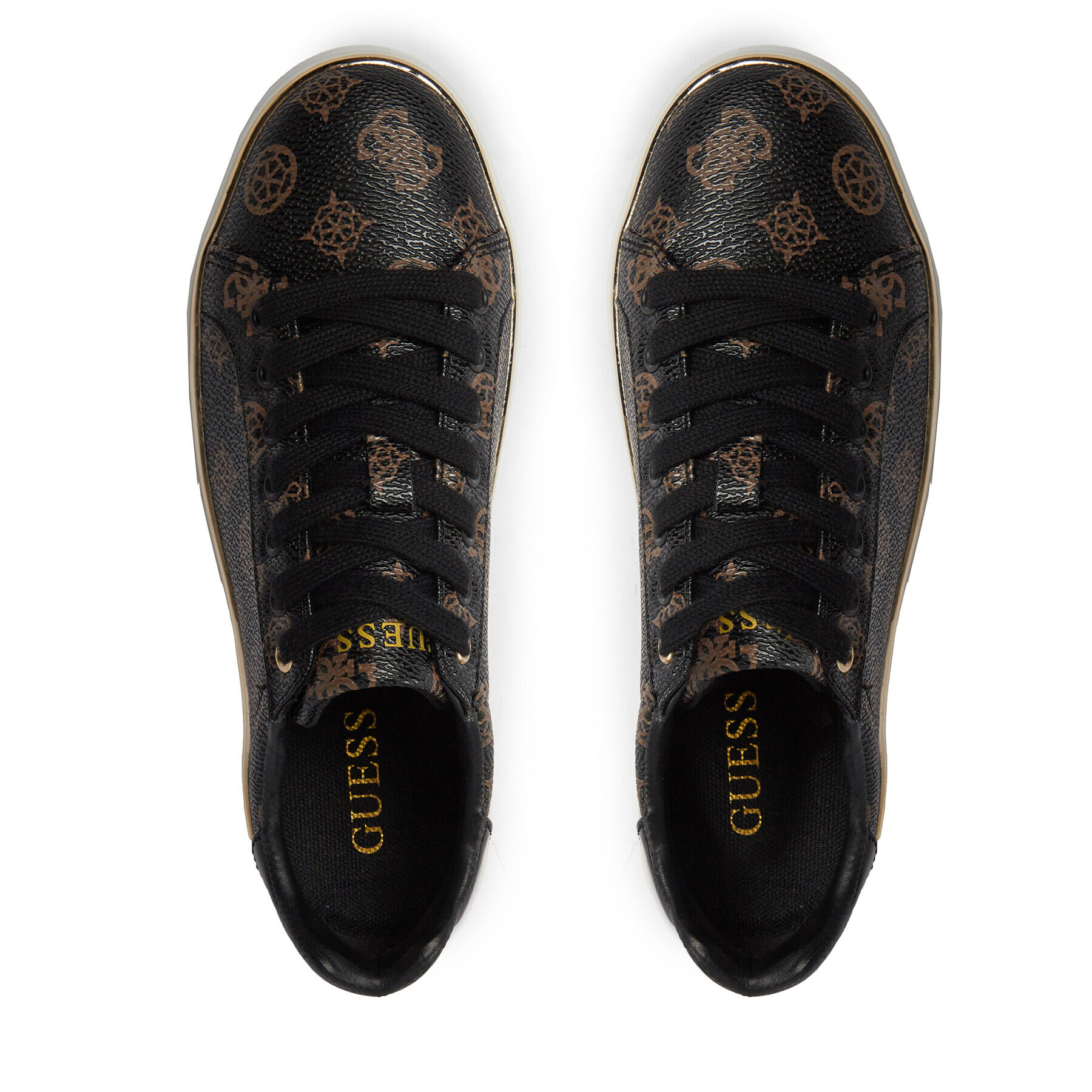 Guess Сникърси Bonny FL8BNY FAL12 Кафяв - Pepit.bg