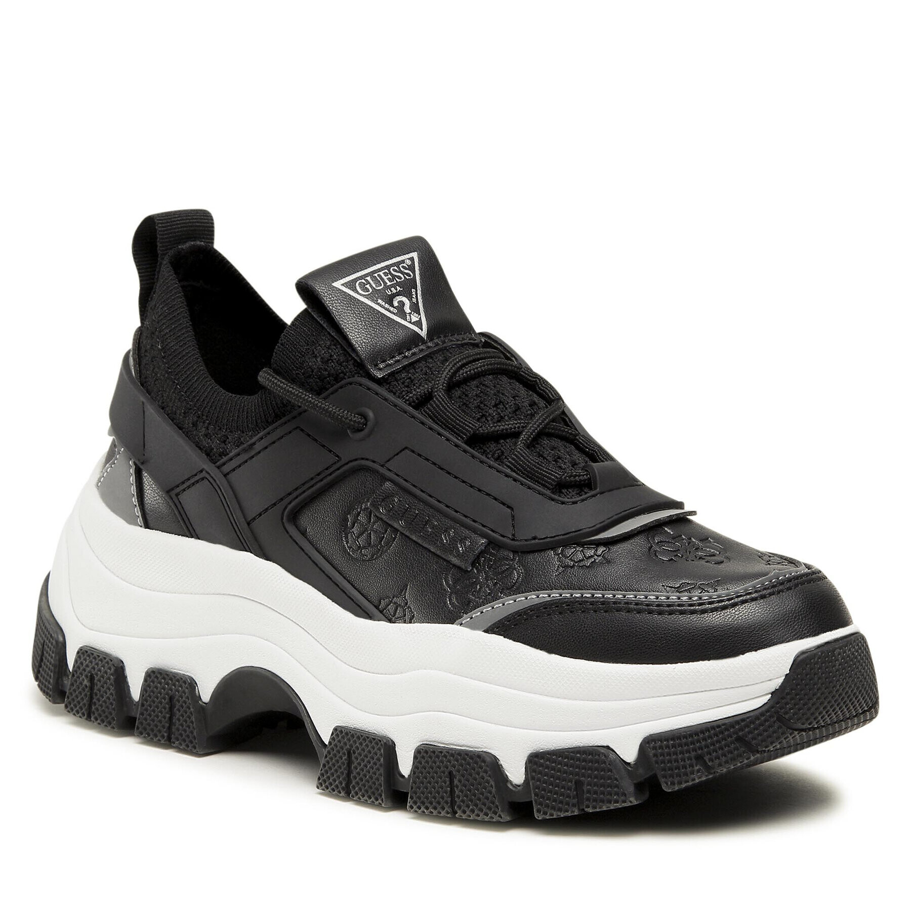 Guess Сникърси Braydin FL8BYD SML12 Черен - Pepit.bg