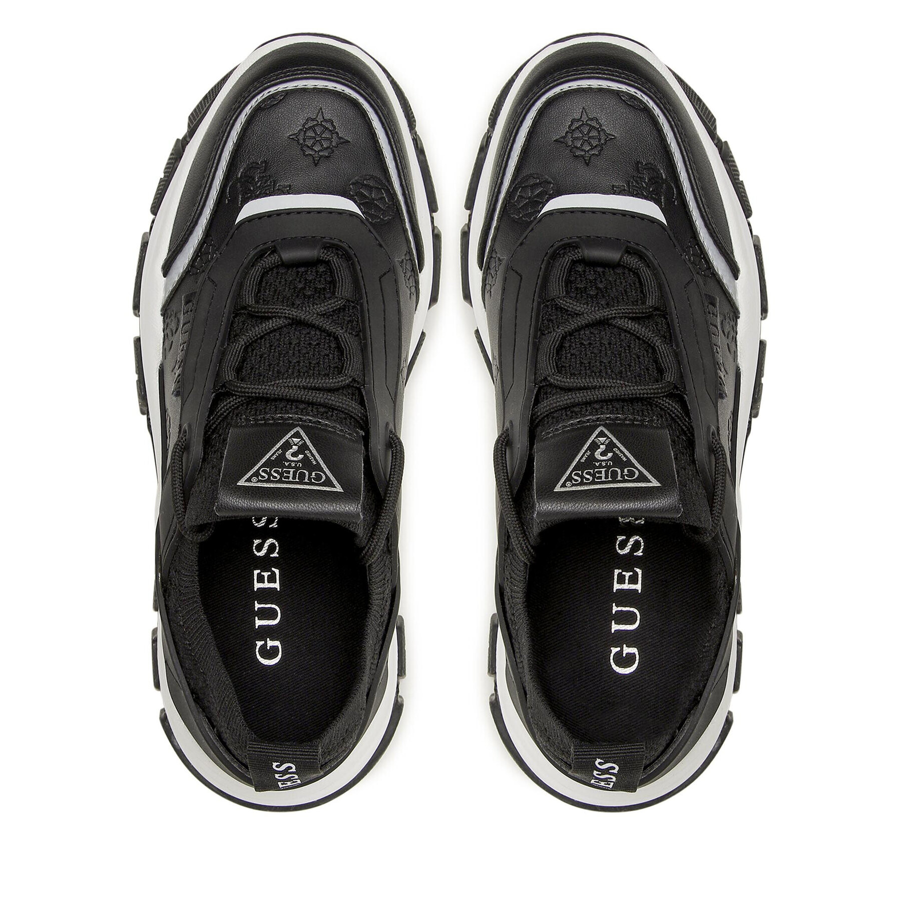 Guess Сникърси Braydin FL8BYD SML12 Черен - Pepit.bg