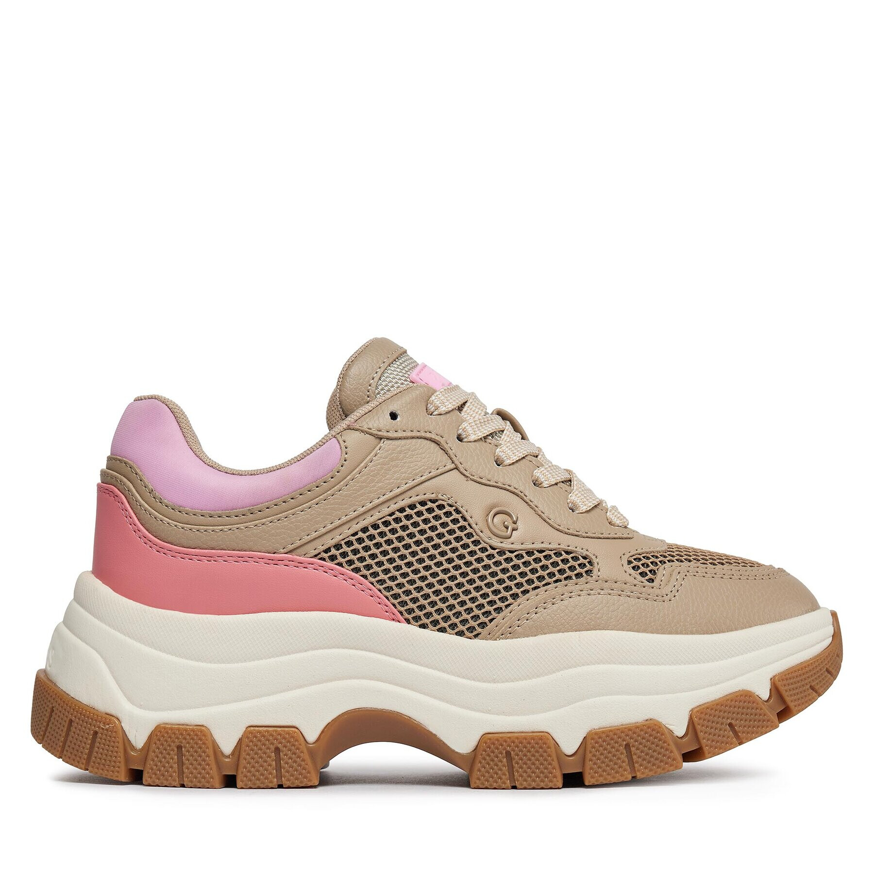 Guess Сникърси Brecky FLPBRE ELE12 Бежов - Pepit.bg
