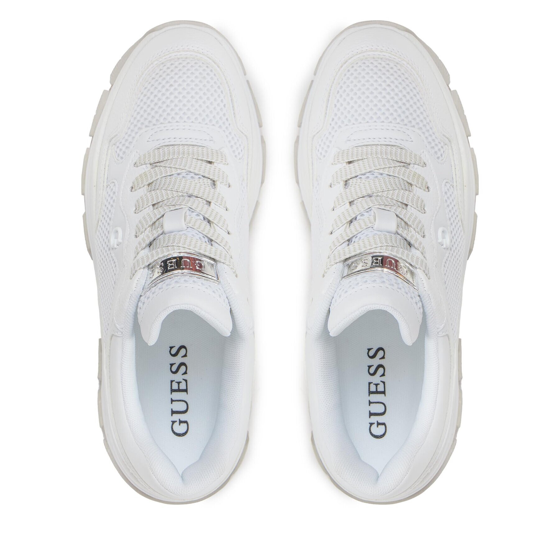 Guess Сникърси Brecky FLPBRE ELE12 Бял - Pepit.bg