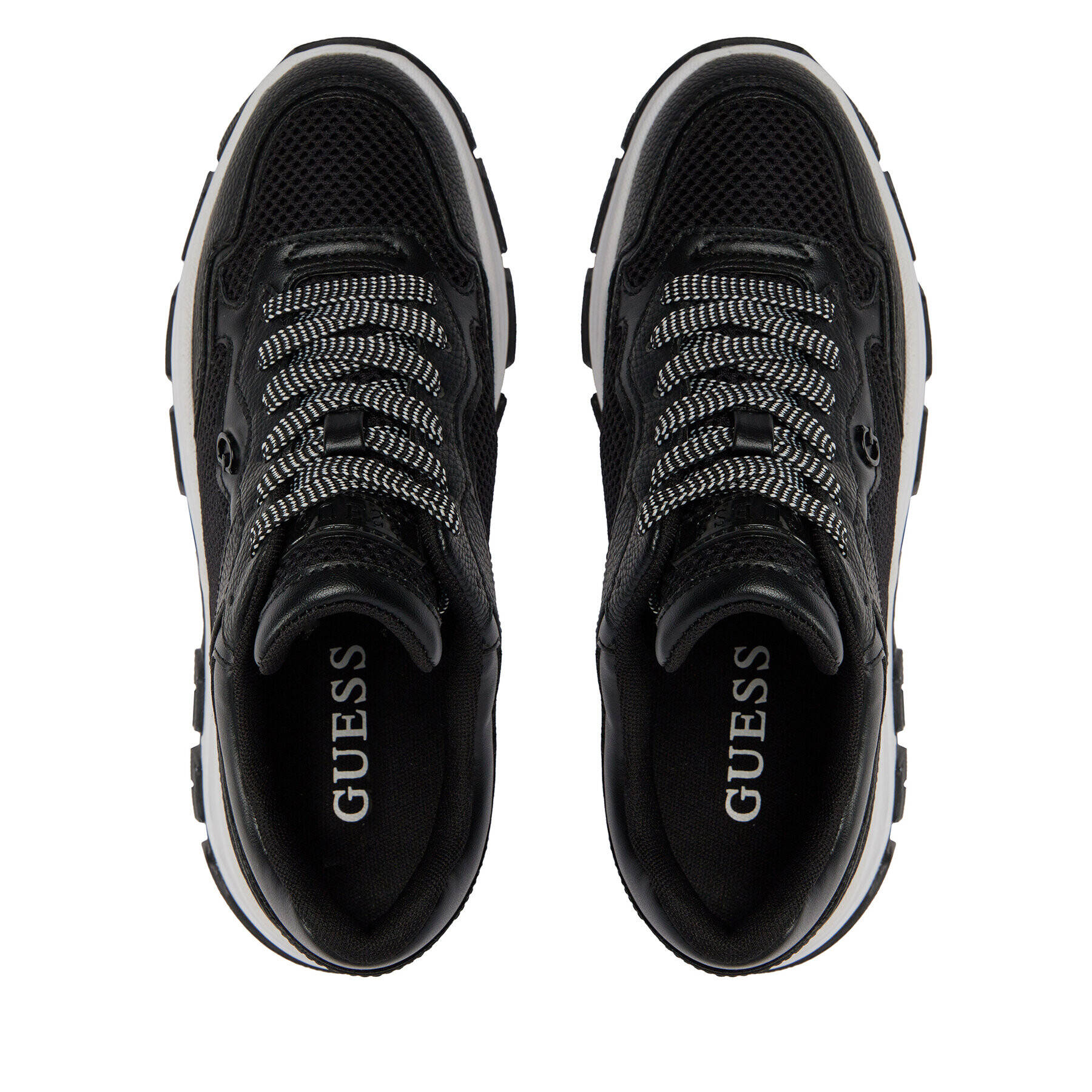 Guess Сникърси Brecky FLPBRE ELE12 Черен - Pepit.bg