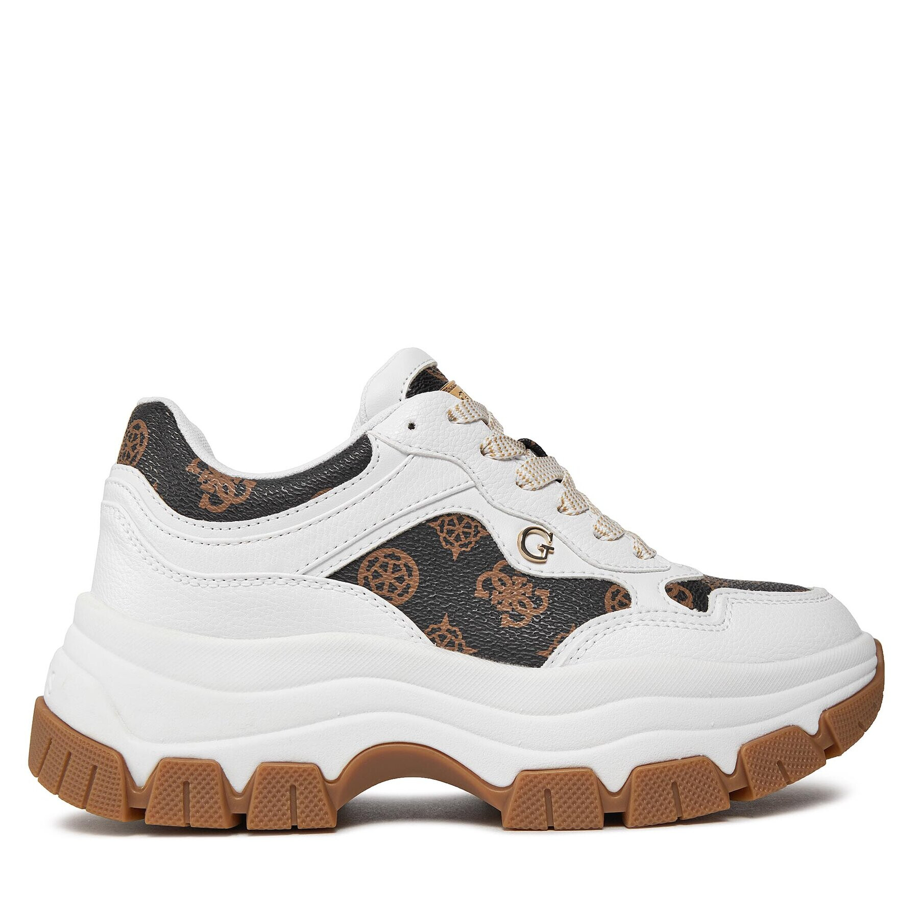 Guess Сникърси Brecky3 FLPBR3 FAL12 Бял - Pepit.bg