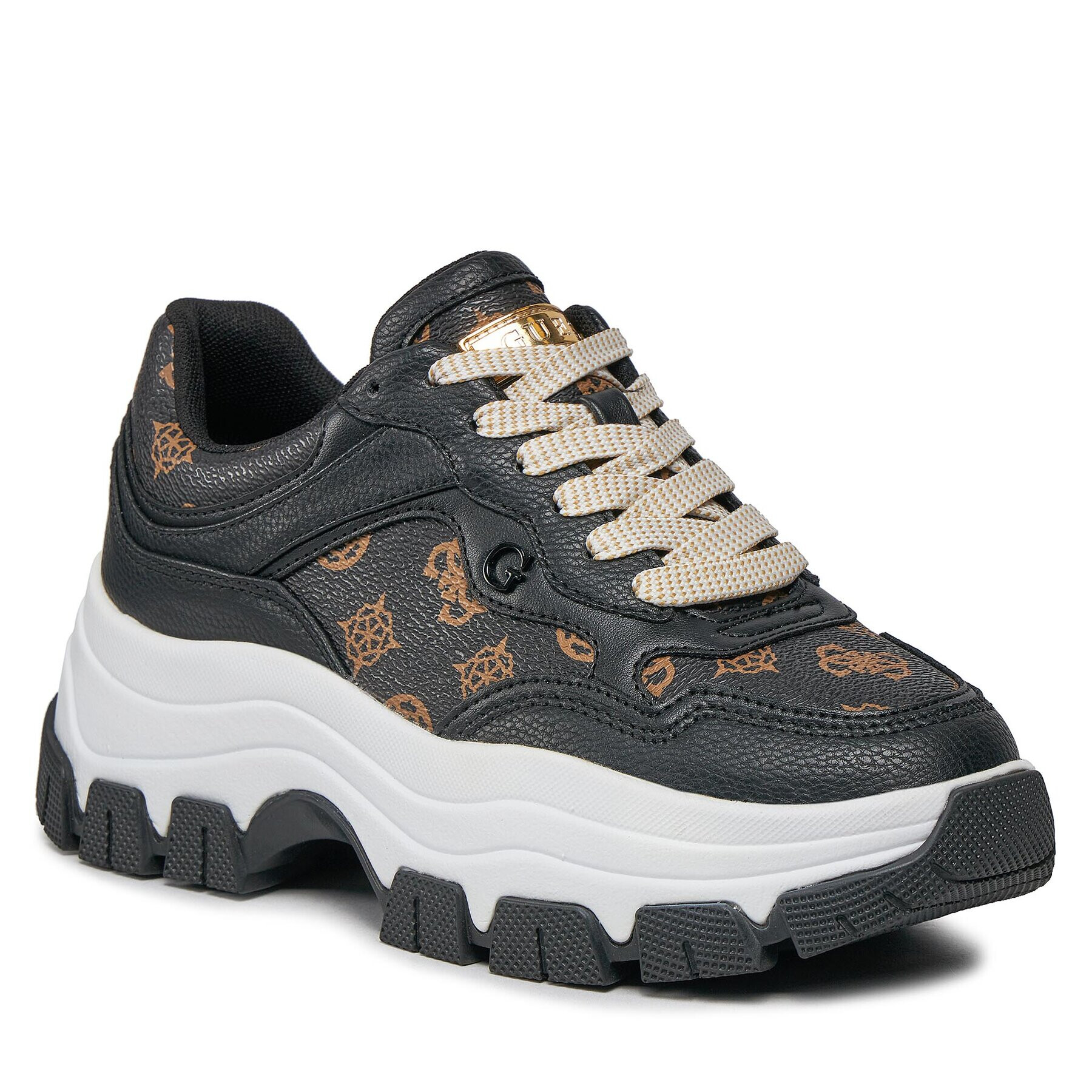 Guess Сникърси Brecky3 FLPBR3 FAL12 Черен - Pepit.bg
