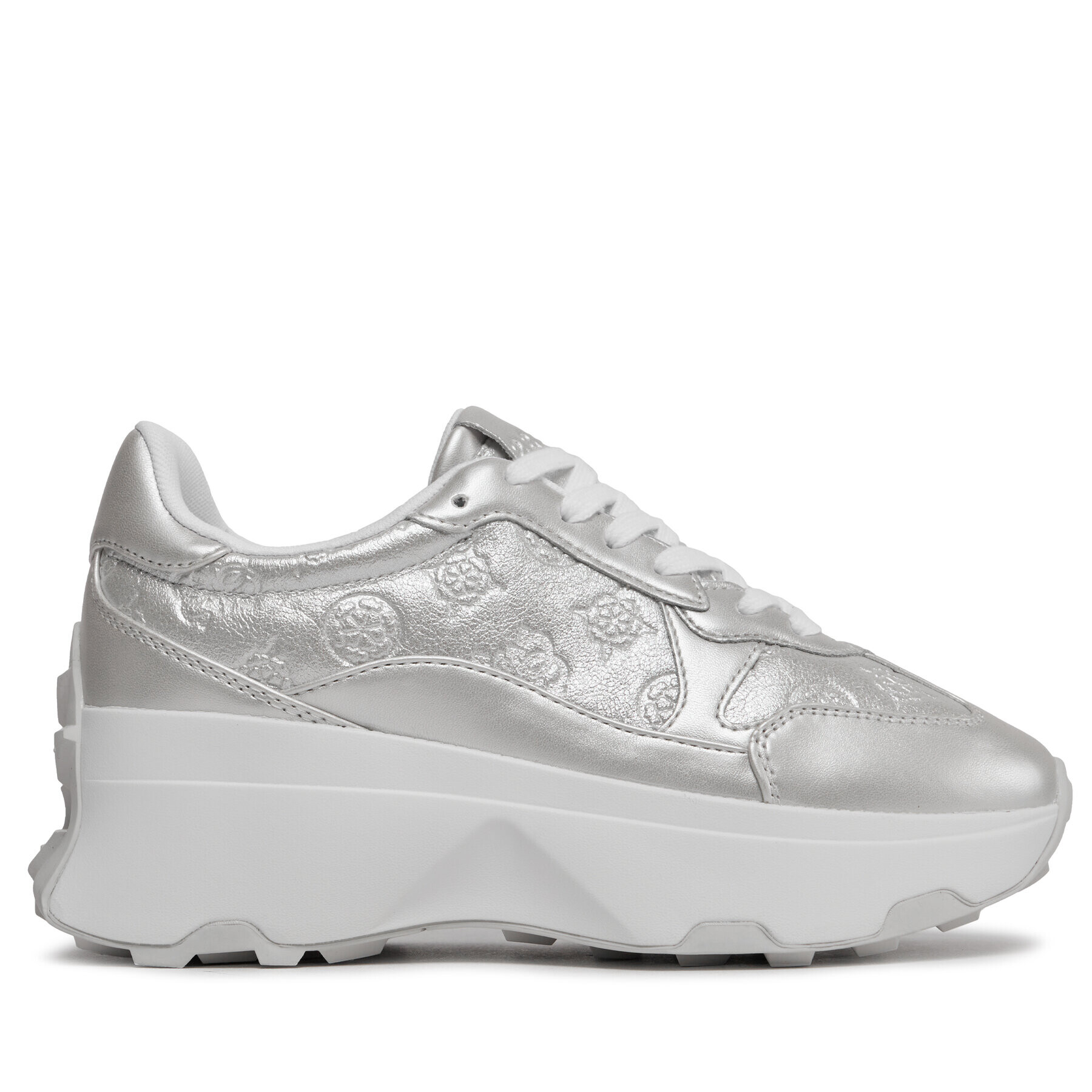 Guess Сникърси Calebb8 FLPCB8 FAL12 Сребрист - Pepit.bg