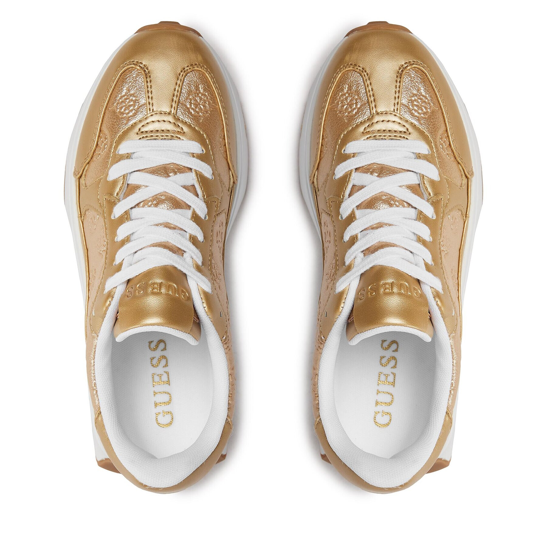 Guess Сникърси Calebb8 FLPCB8 FAL12 Златист - Pepit.bg