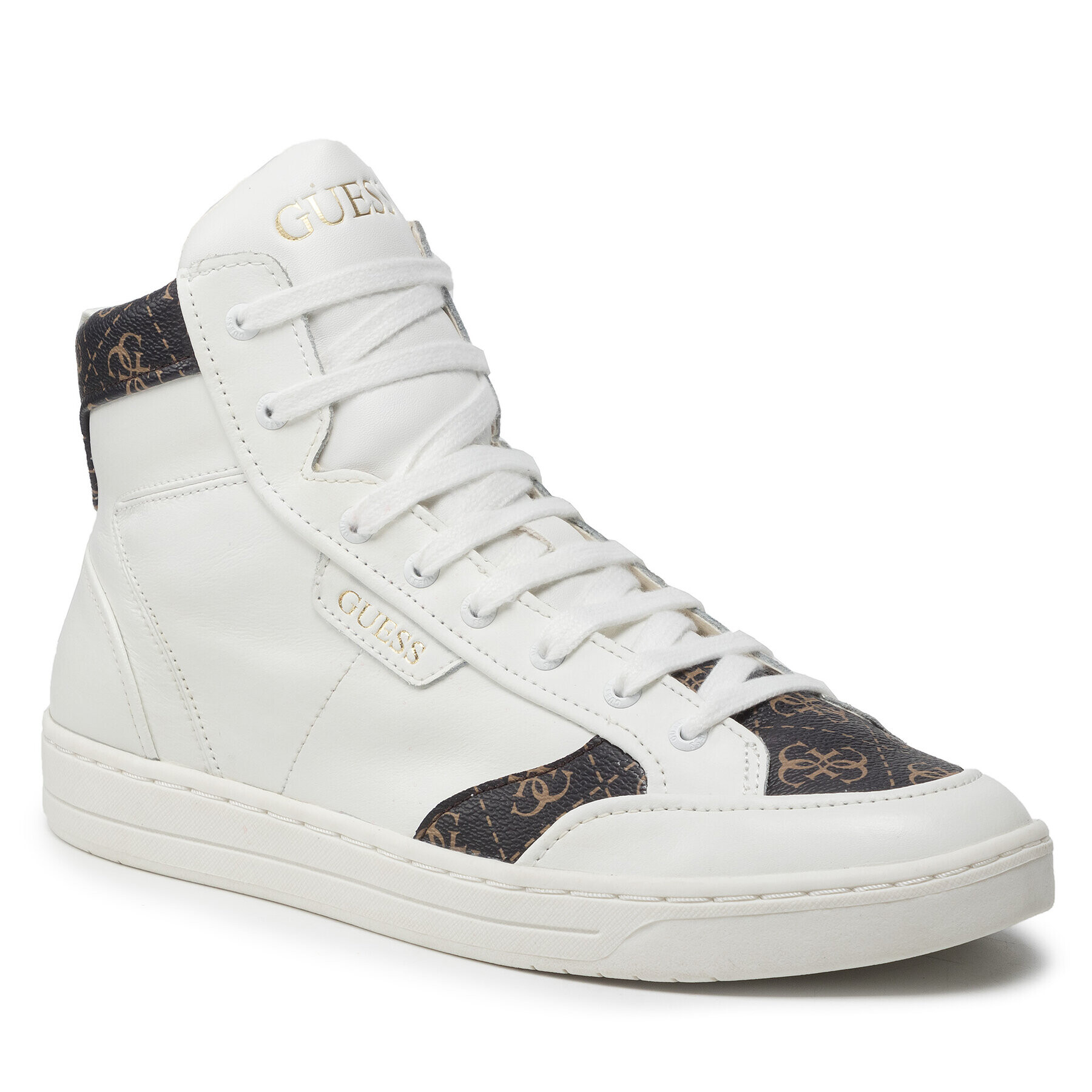 Guess Сникърси Certosa Mid FM5CMI LEA12 Бял - Pepit.bg