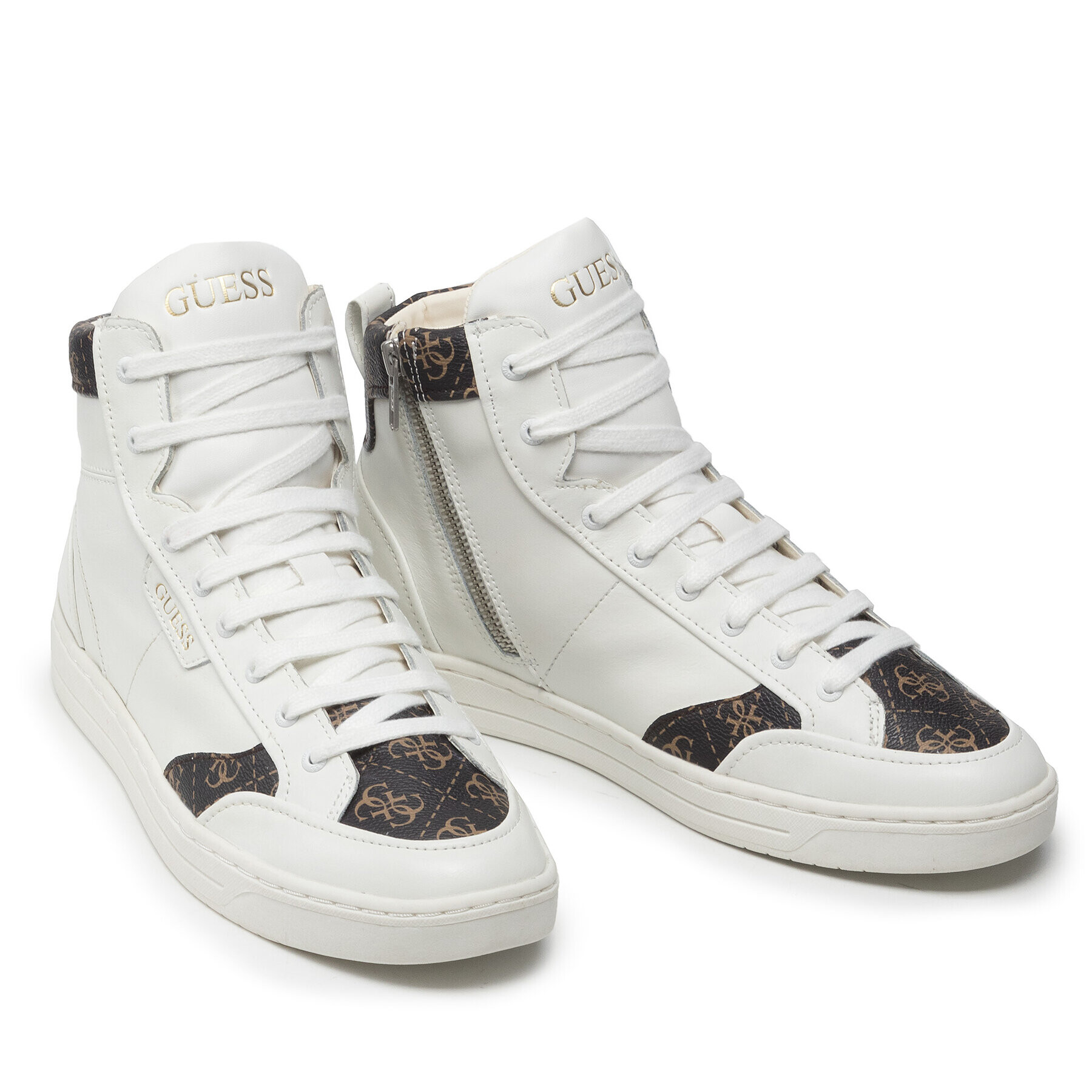 Guess Сникърси Certosa Mid FM5CMI LEA12 Бял - Pepit.bg