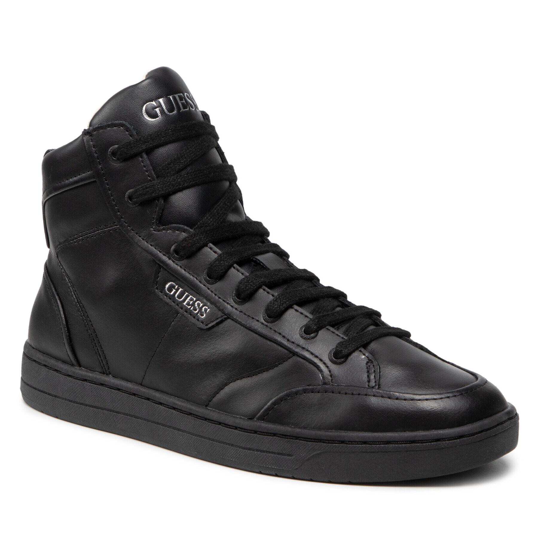 Guess Сникърси Certosa Mid FM5CMI LEA12 Черен - Pepit.bg