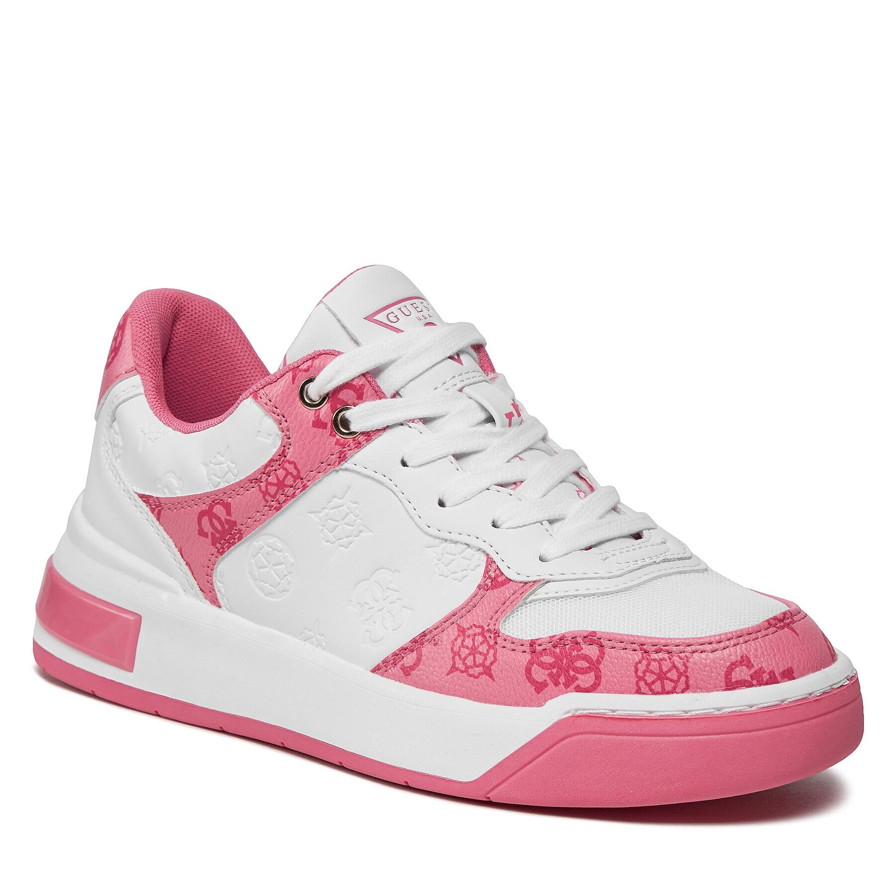 Guess Сникърси Clarkz FLPCLA FAL12 Бял - Pepit.bg