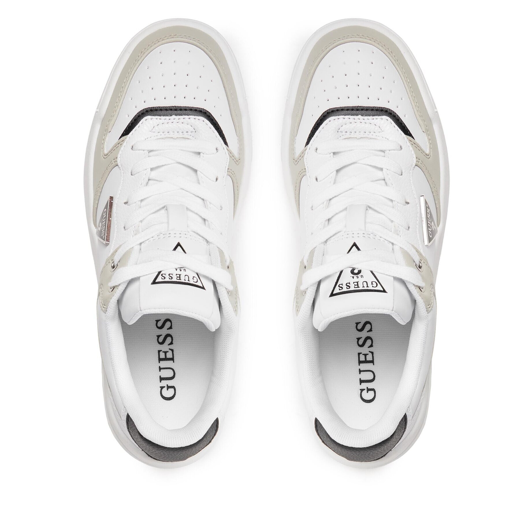 Guess Сникърси Clarkz2 FLPCLK ELE12 Бежов - Pepit.bg
