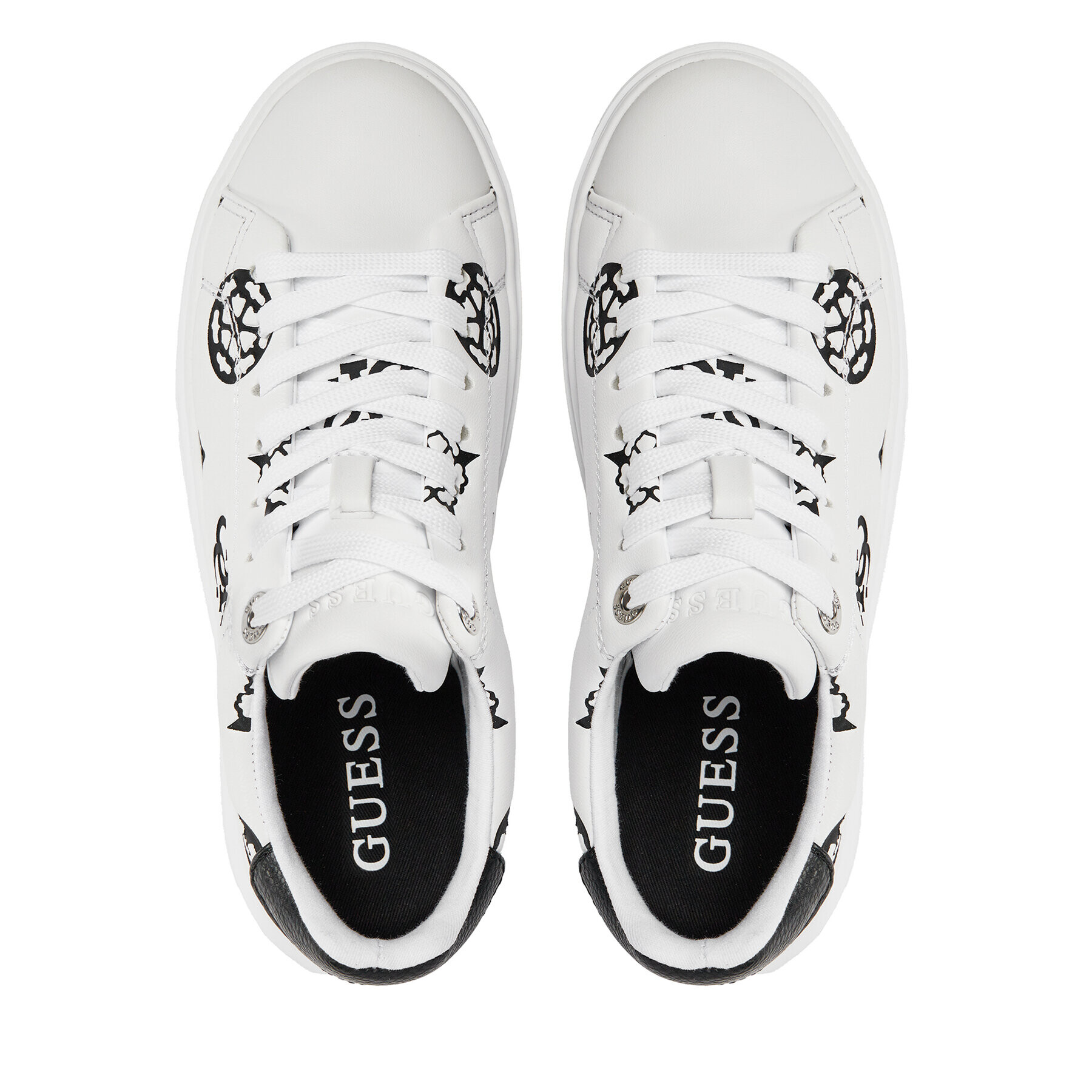 Guess Сникърси Denesa4 FLPDS4 FAL12 Бял - Pepit.bg