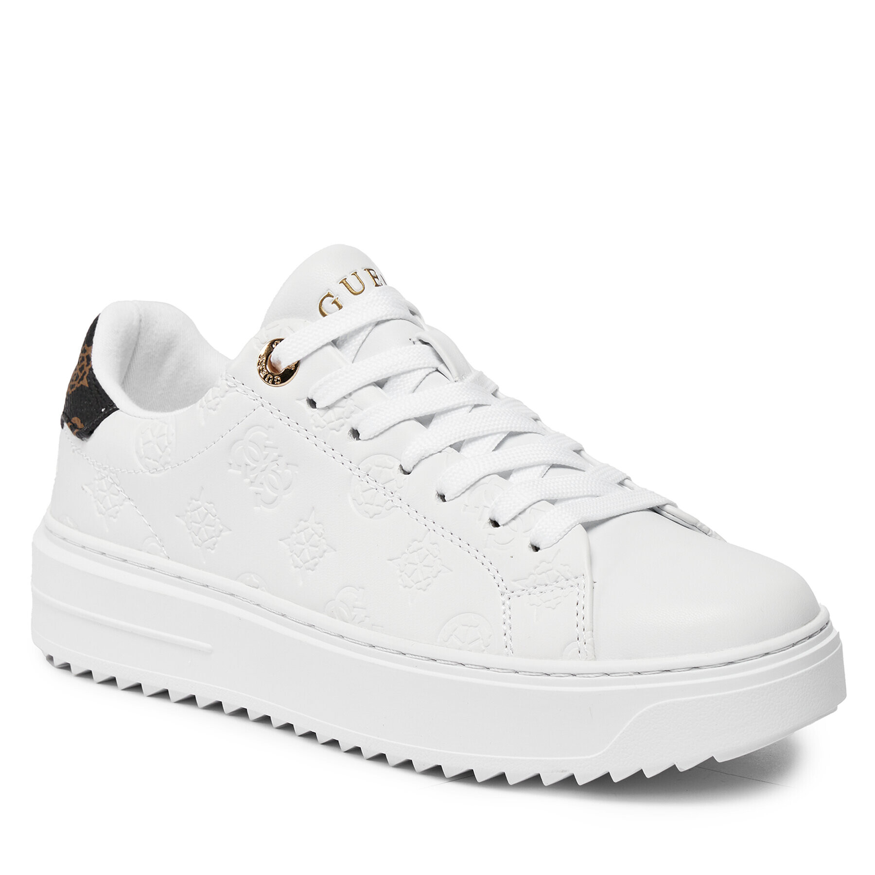 Guess Сникърси Denesa4 FLPDS4 FAL12 Бял - Pepit.bg