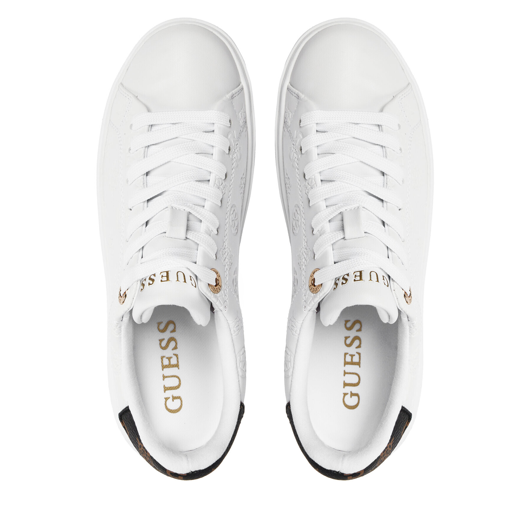 Guess Сникърси Denesa4 FLPDS4 FAL12 Бял - Pepit.bg