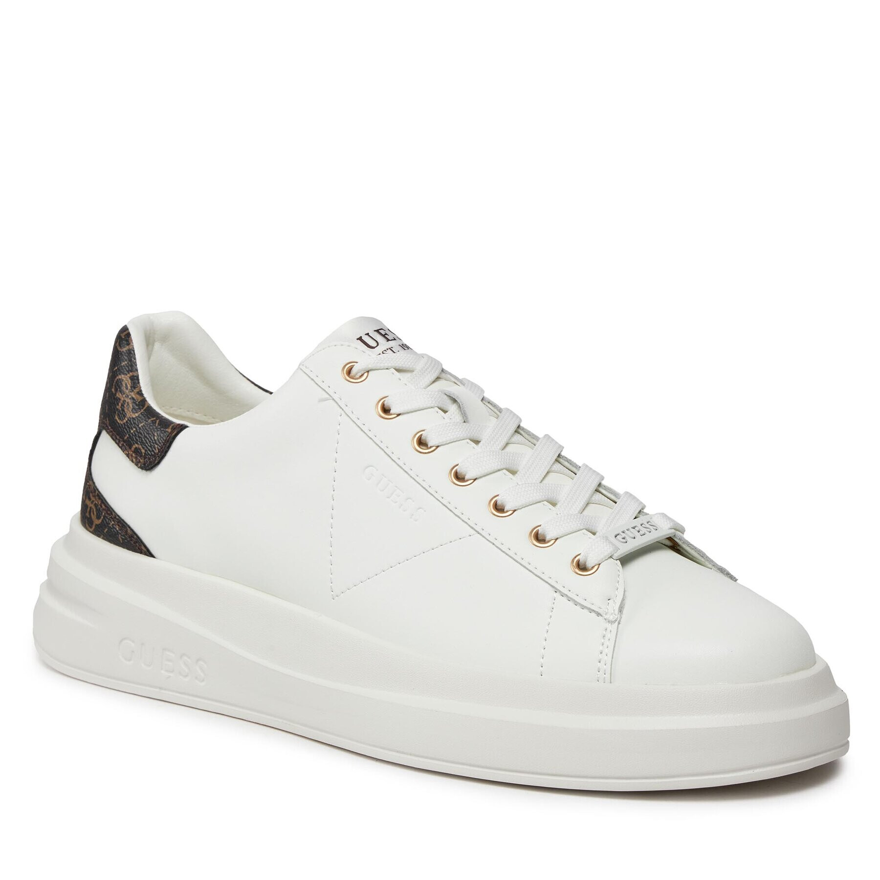 Guess Сникърси Elba FMPVIB LEA12 Бял - Pepit.bg