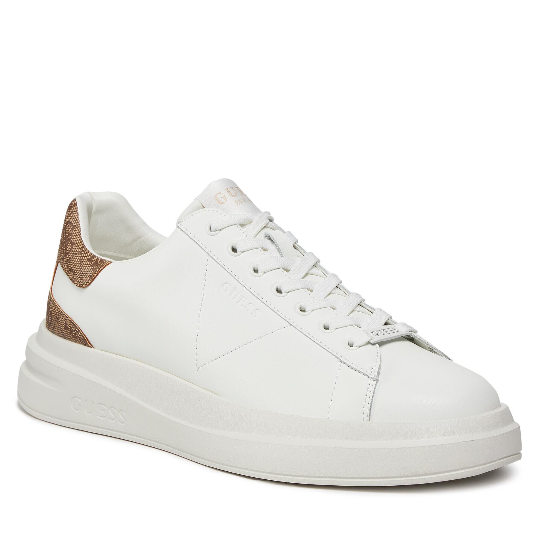Guess Сникърси Elba FMPVIB LEA12 Бял - Pepit.bg